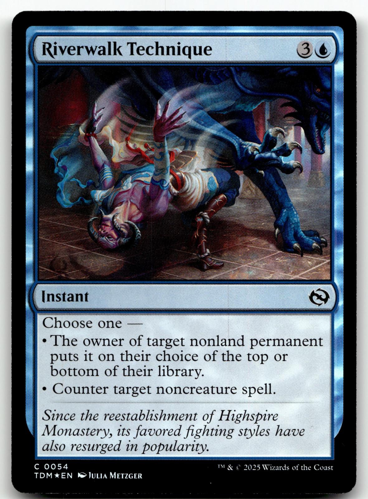 Riverwalk Technique 54 Common Tarkir: Dragonstorm Magic: The Gathering Foil NM