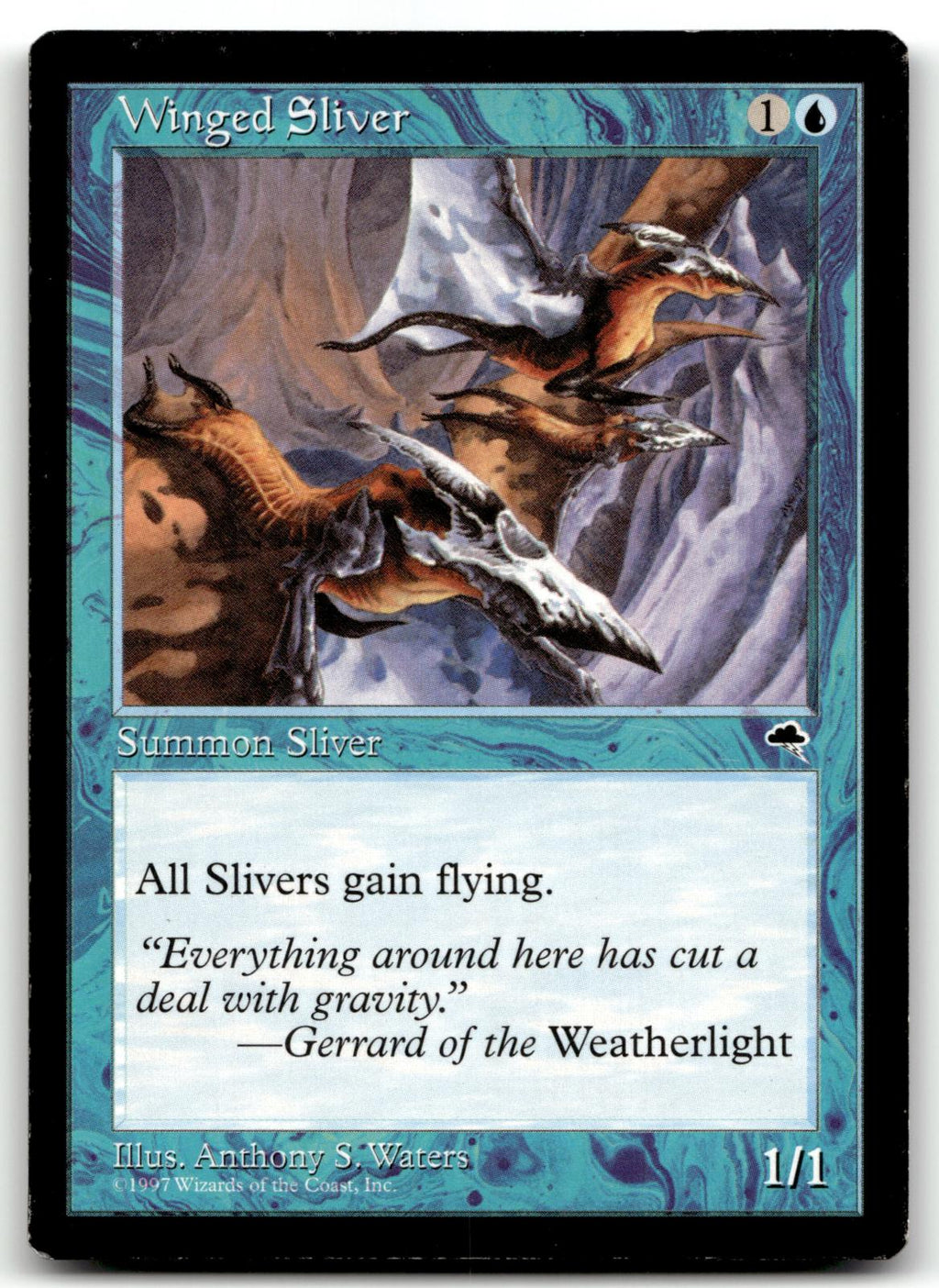 Winged Sliver 106 Common Tempest Magic: The Gathering Near Mint