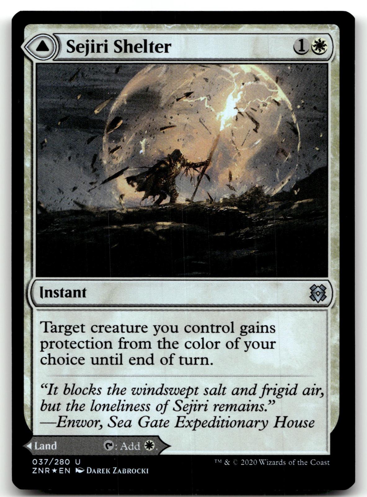 Sejiri Shelter 37 Uncommon Zendikar Rising Magic: The Gathering Foil Near Mint