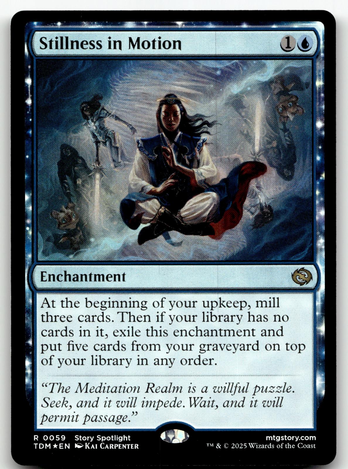 Stillness in Motion 59 Rare Tarkir: Dragonstorm Magic: The Gathering Foil NM