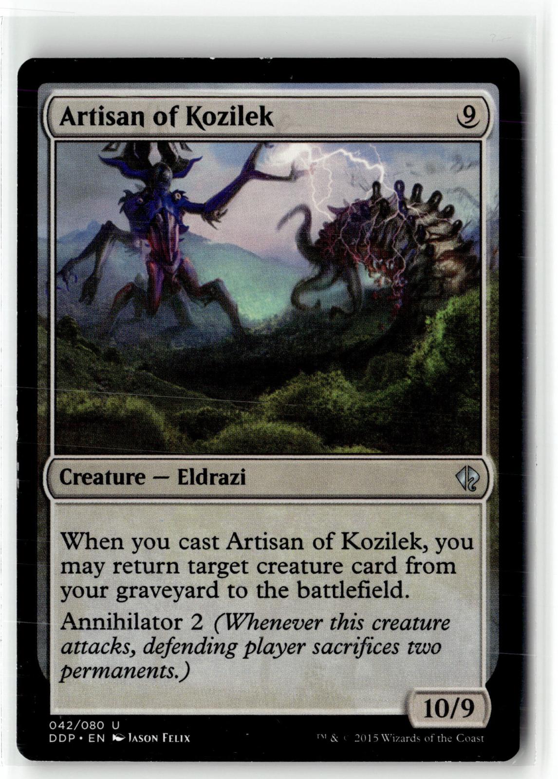 Artisan of Kozilek 42 Duel Decks: Zendikar vs. Eldrazi Magic: The Gathering NM