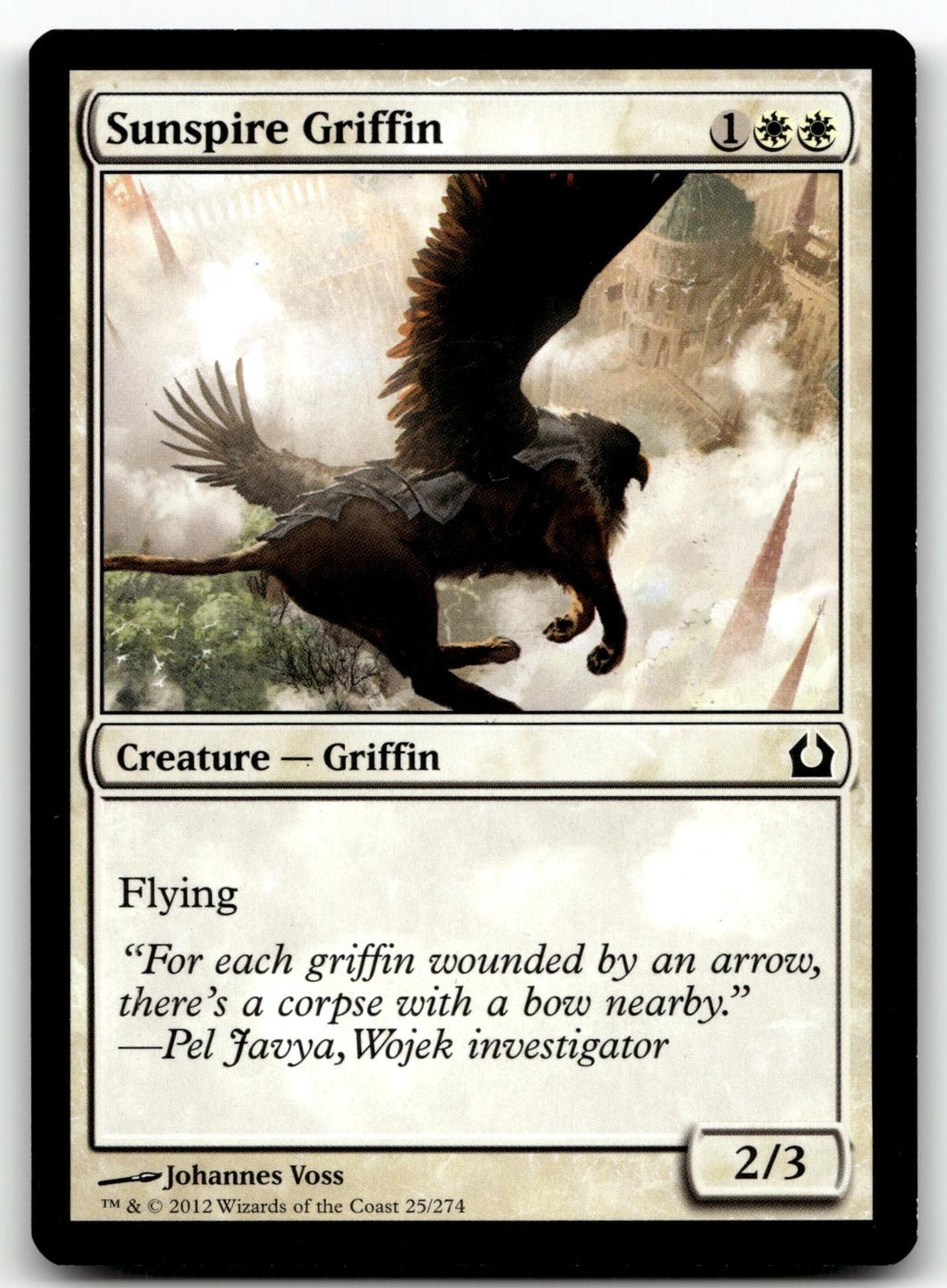 Sunspire Griffin 25 Common Return to Ravnica Magic: The Gathering Near Mint