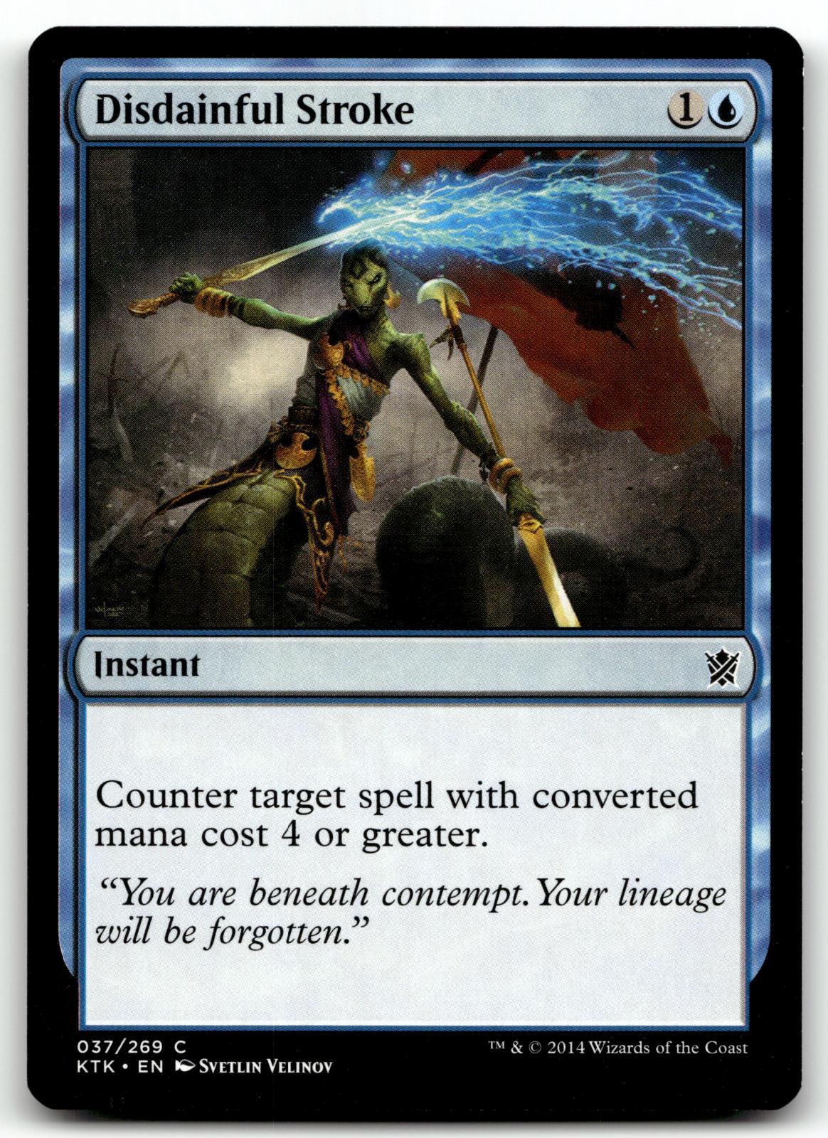 Disdainful Stroke 37 Common Khans of Tarkir Magic: The Gathering Near Mint
