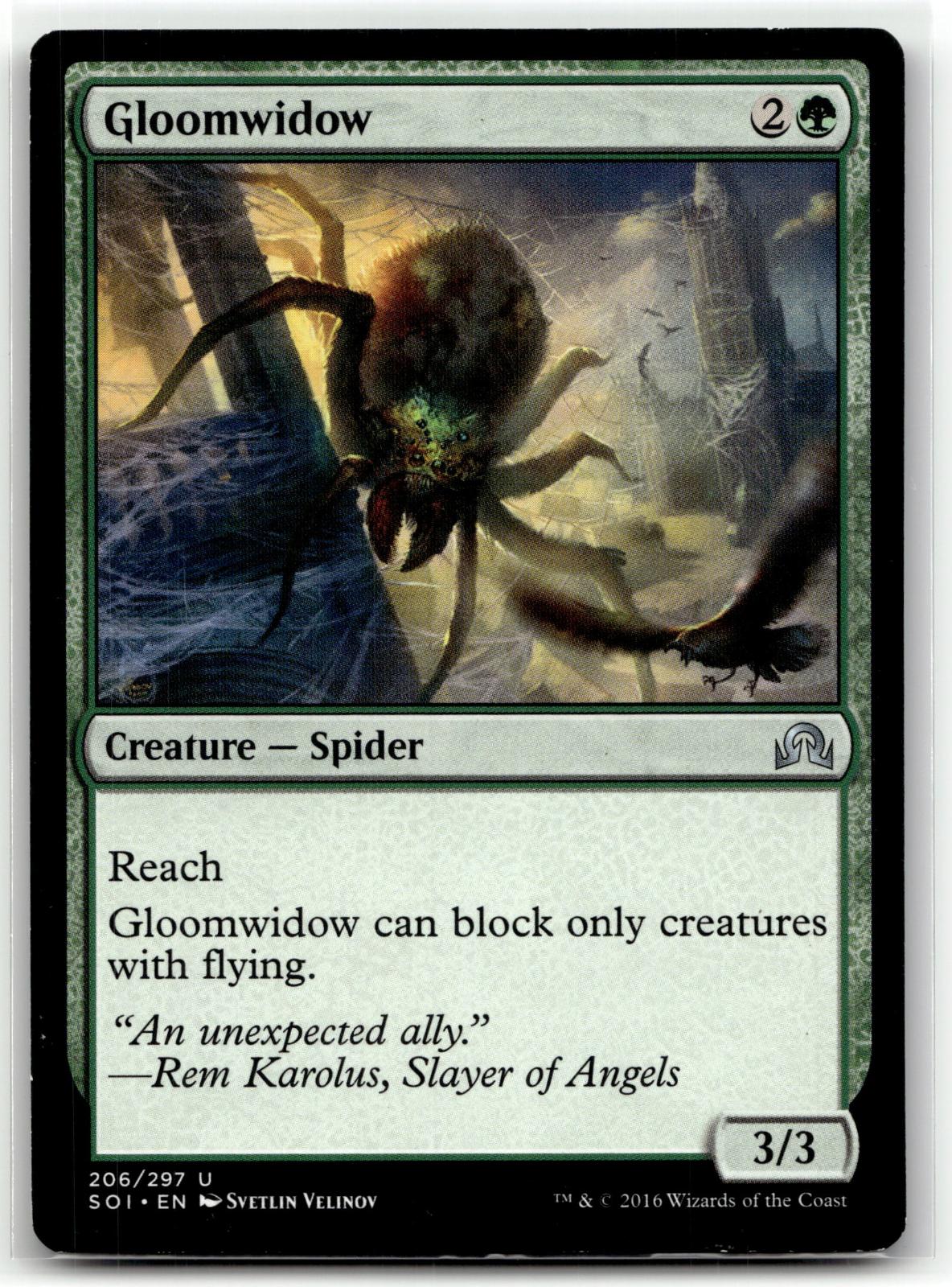 Gloomwidow 206 Uncommon Shadows over Innistrad Magic: The Gathering Near Mint