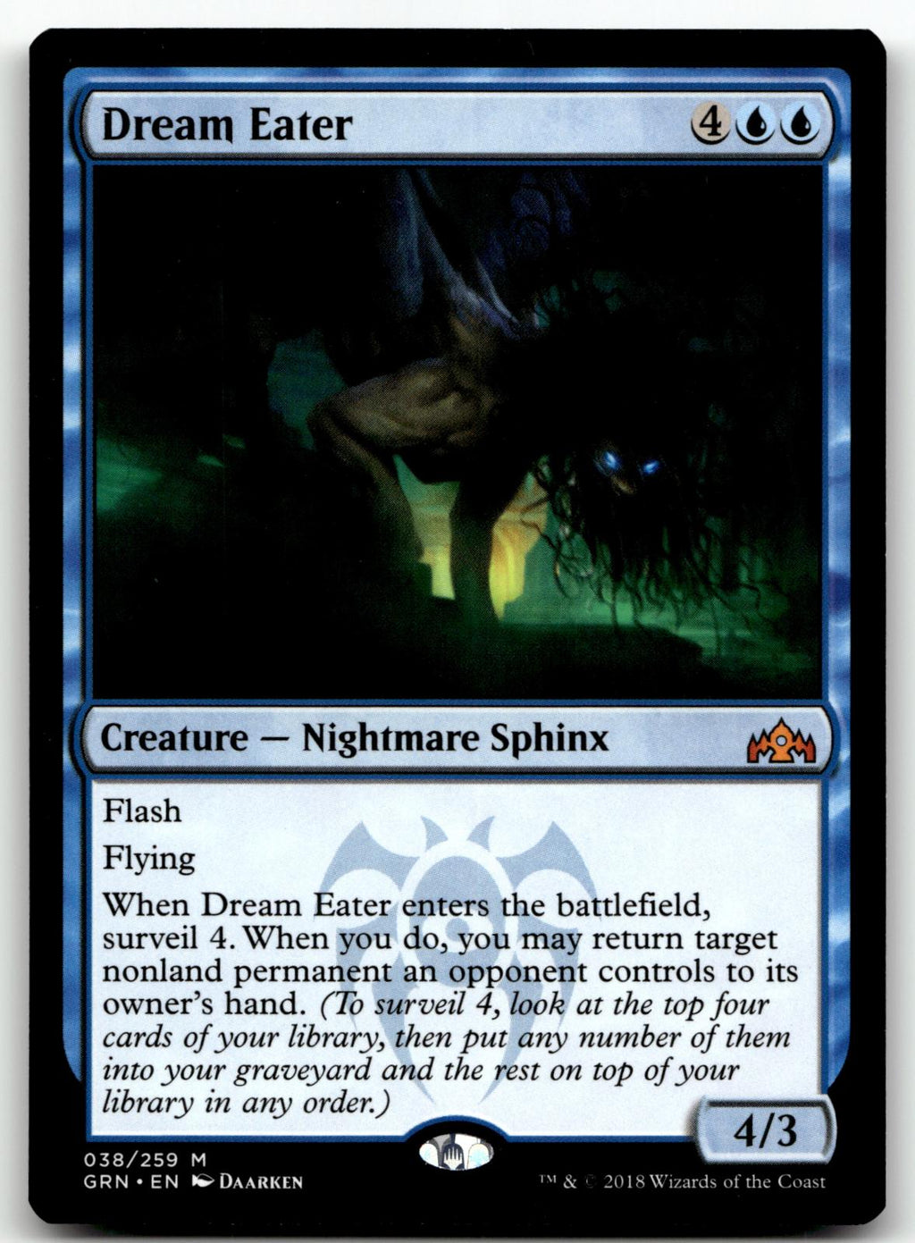 Dream Eater 38 Mythic Guilds of Ravnica Magic: The Gathering Near Mint