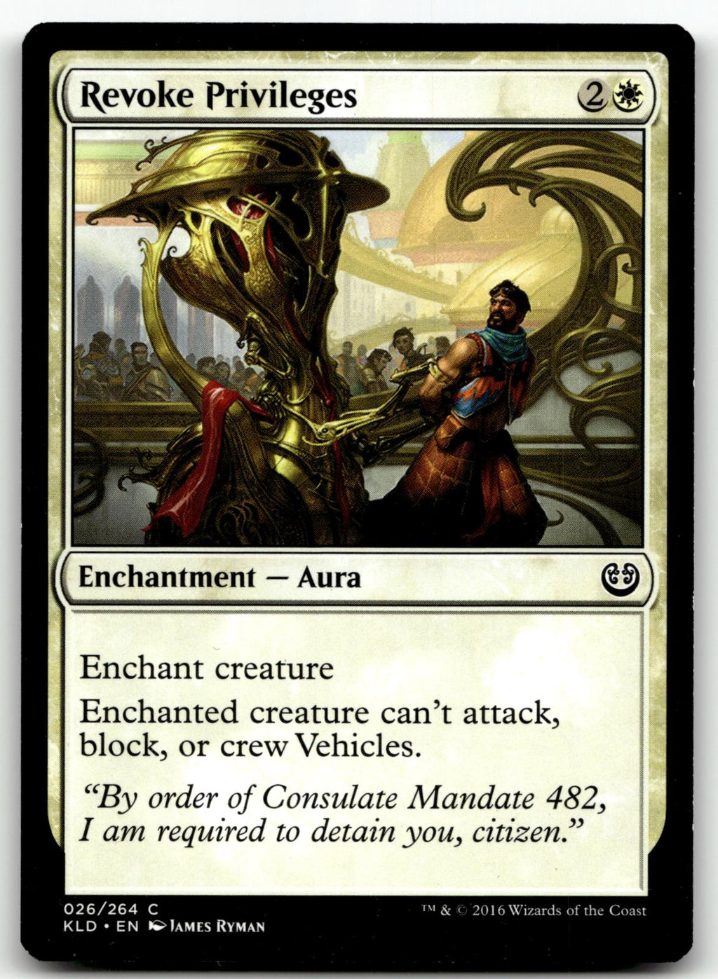 Revoke Privileges 26 Common Kaladesh Magic: The Gathering Near Mint