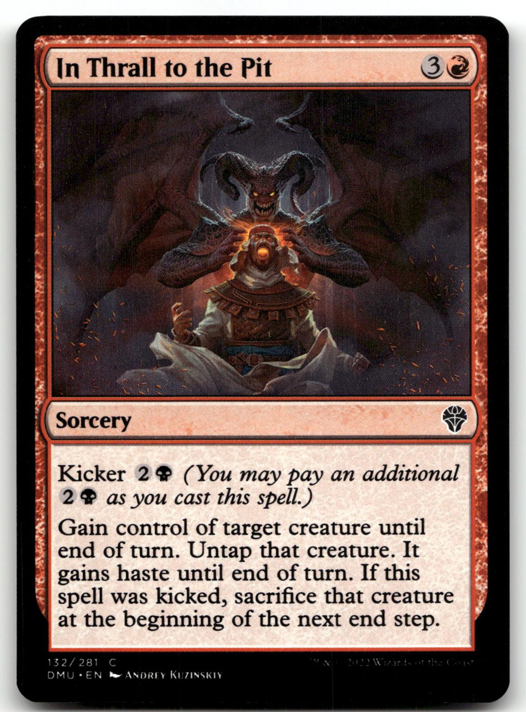In Thrall to the Pit 132 Common Dominaria United Magic: The Gathering Near Mint