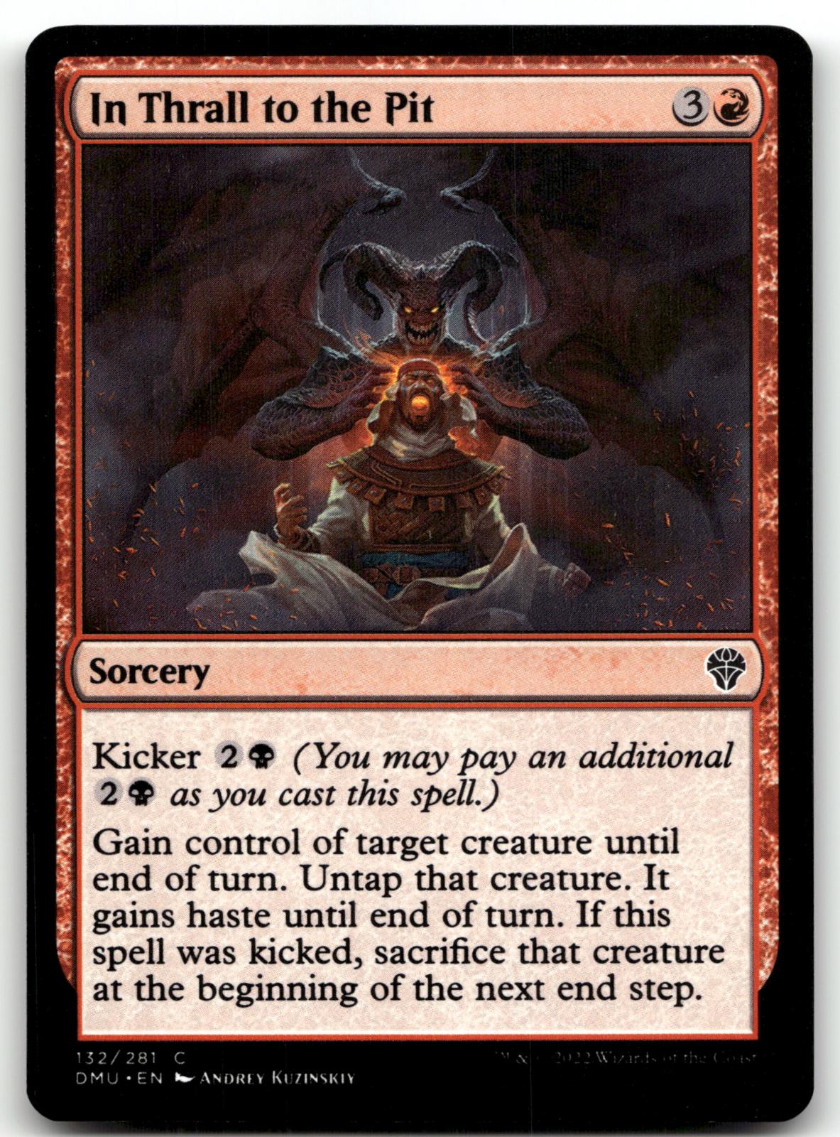 In Thrall to the Pit 132 Common Dominaria United Magic: The Gathering Near Mint