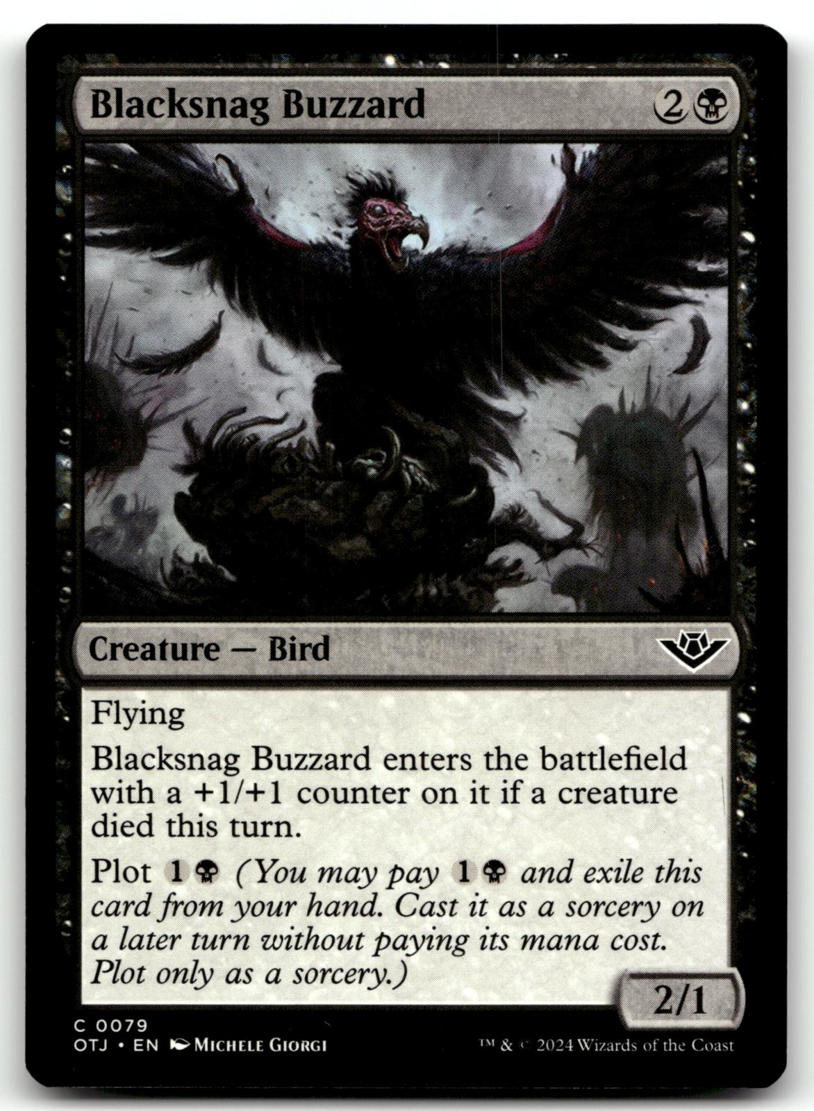 Blacksnag Buzzard 79 Common Outlaws of Thunder Junction Magic: The Gathering NM