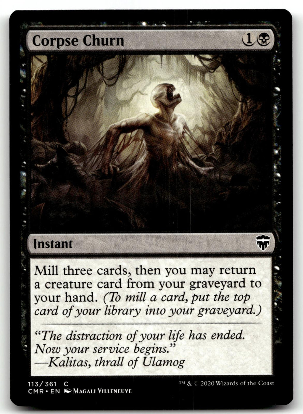 Corpse Churn 113 Common Commander Legends Magic: The Gathering Near Mint
