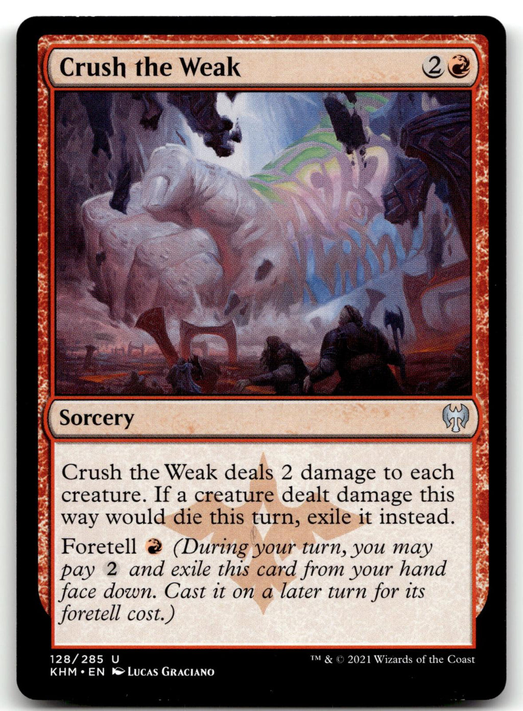 Crush the Weak 128 Uncommon Kaldheim Magic: The Gathering Near Mint