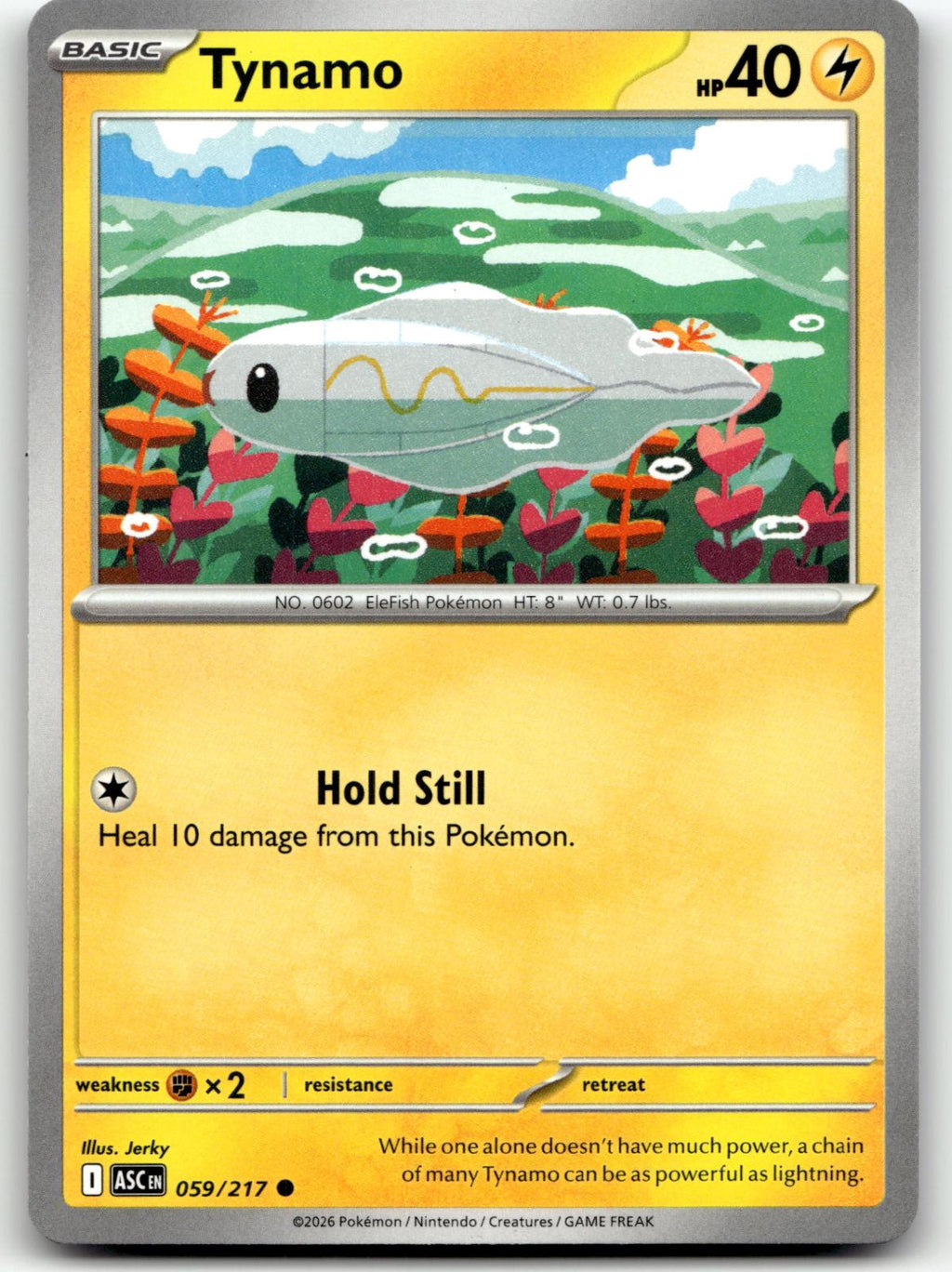 Tynamo 059/217 Common Ascended Heroes Pokemon Near Mint