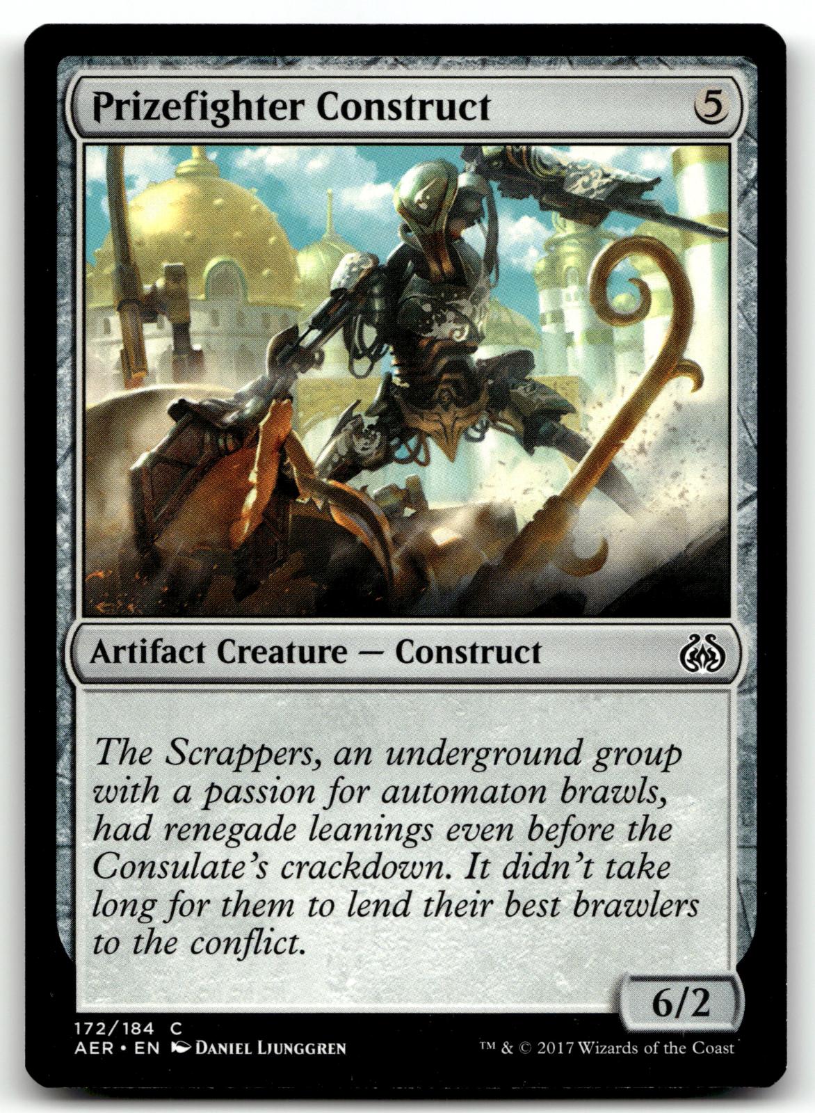 Prizefighter Construct 172 Common Aether Revolt Magic: The Gathering Near Mint