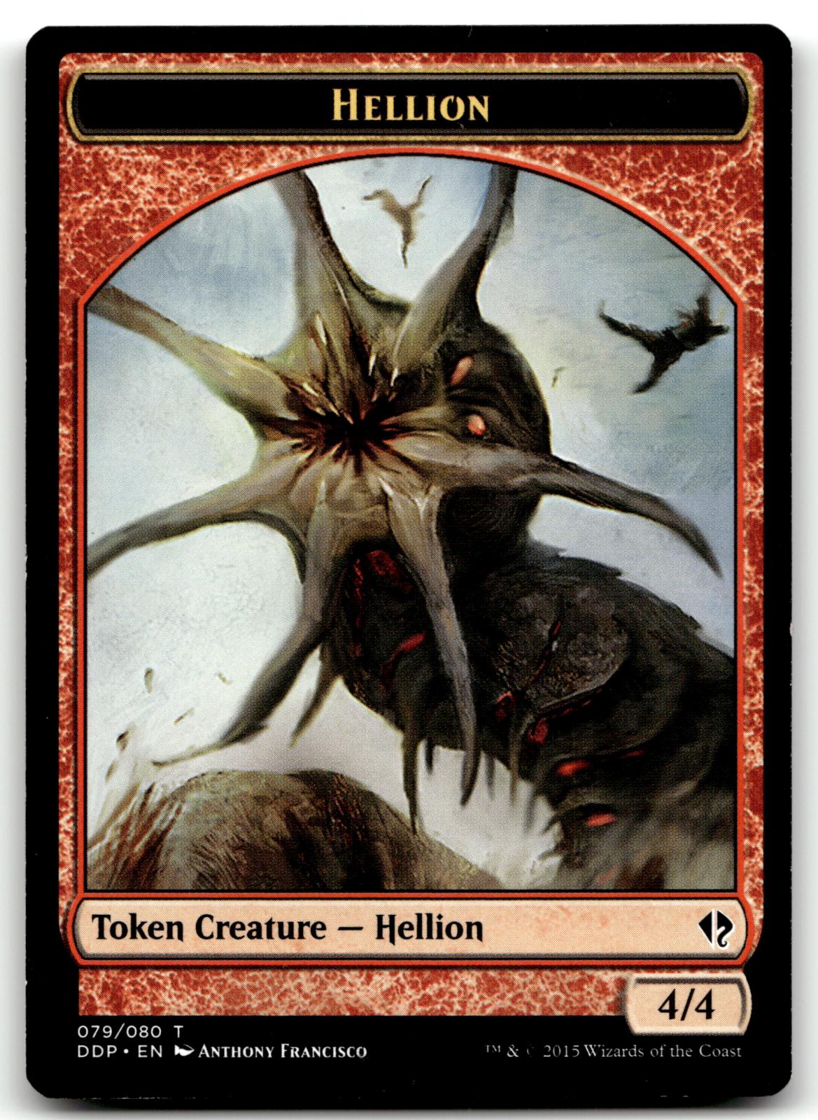 Hellion Token 79 Token Duel Decks: Zendikar vs. Eldrazi Magic: The Gathering NM