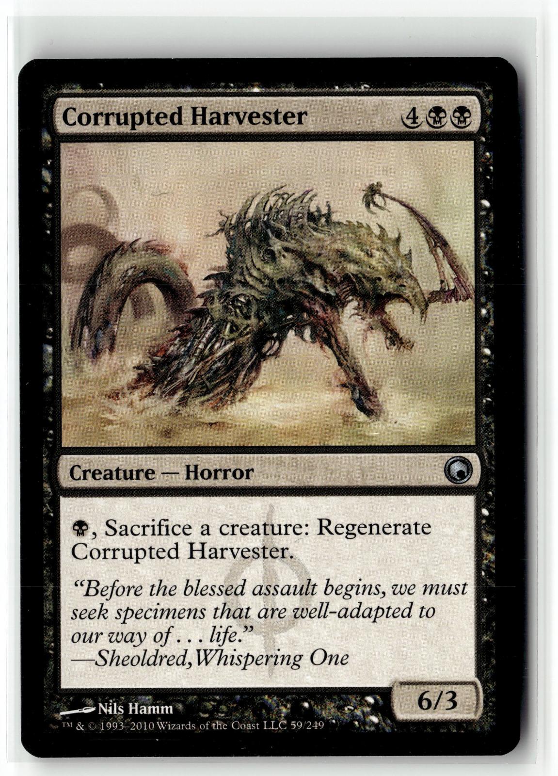 Corrupted Harvester 59 Uncommon Scars of Mirrodin Magic: The Gathering Near Mint