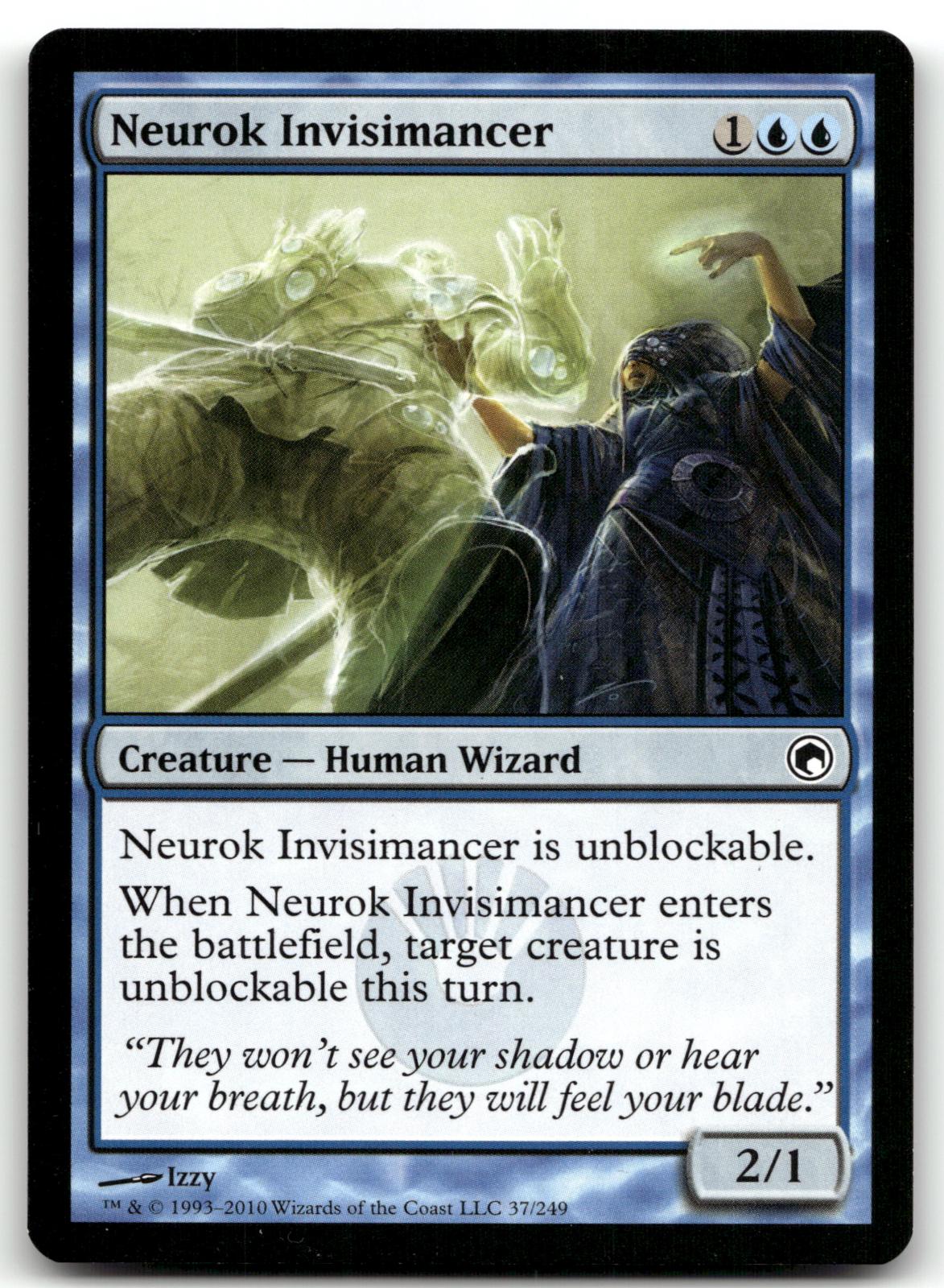 Neurok Invisimancer 37 Common Scars of Mirrodin Magic: The Gathering Near Mint