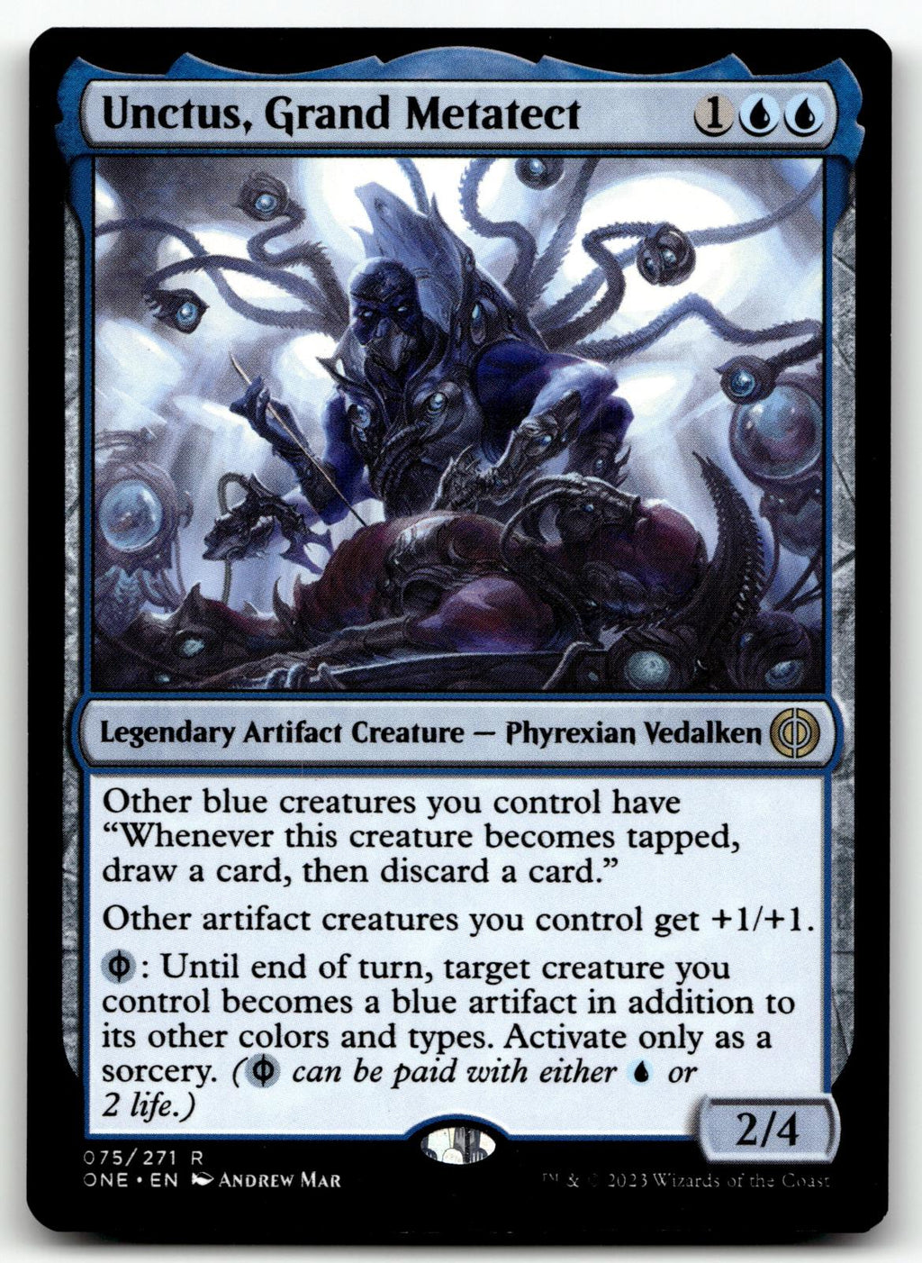 Unctus, Grand Metatect 75 Rare Phyrexia: All Will Be One Magic: The Gathering NM