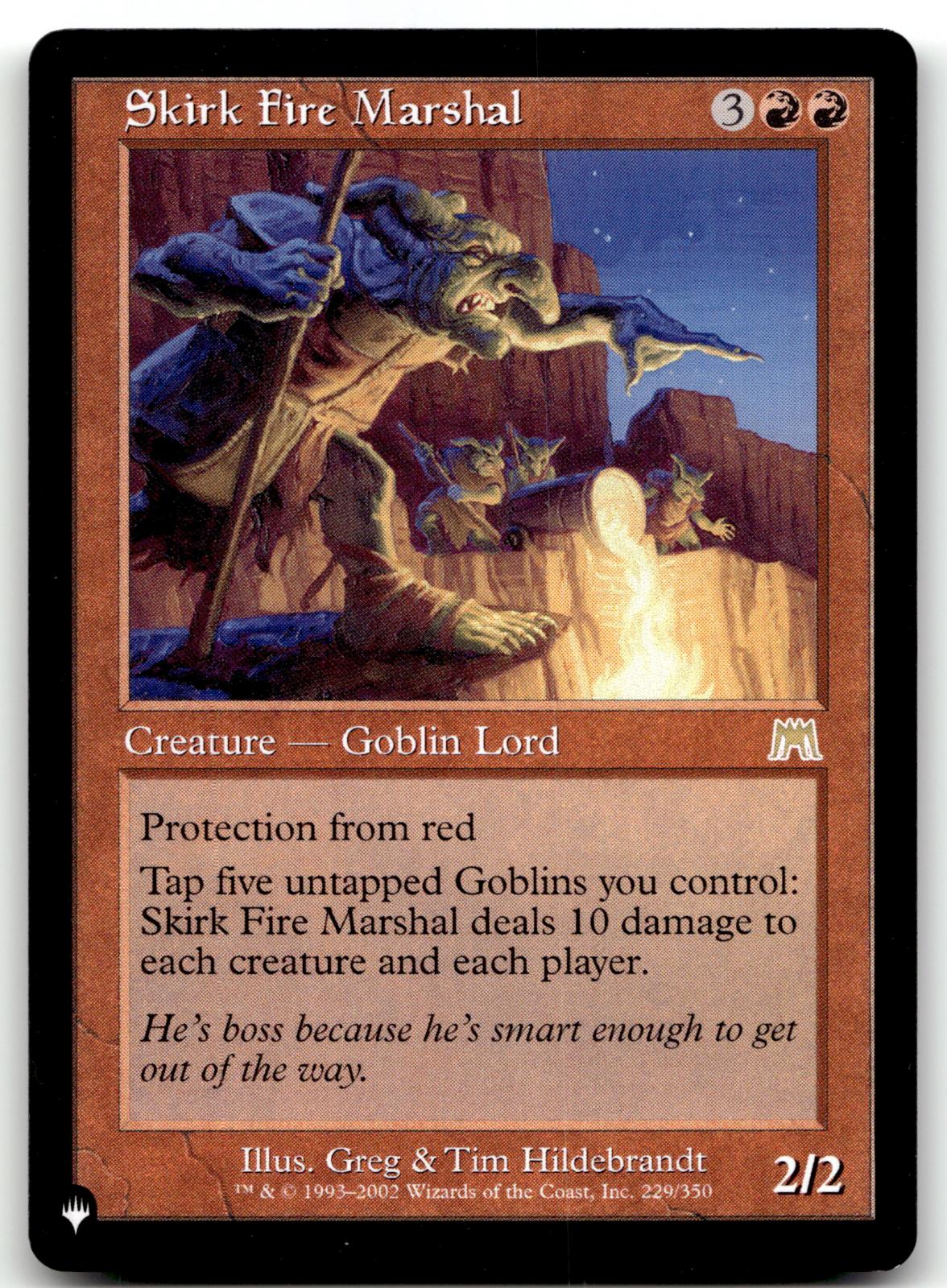 Skirk Fire Marshal 229/350 Rare The List Reprints Magic: The Gathering Near Mint