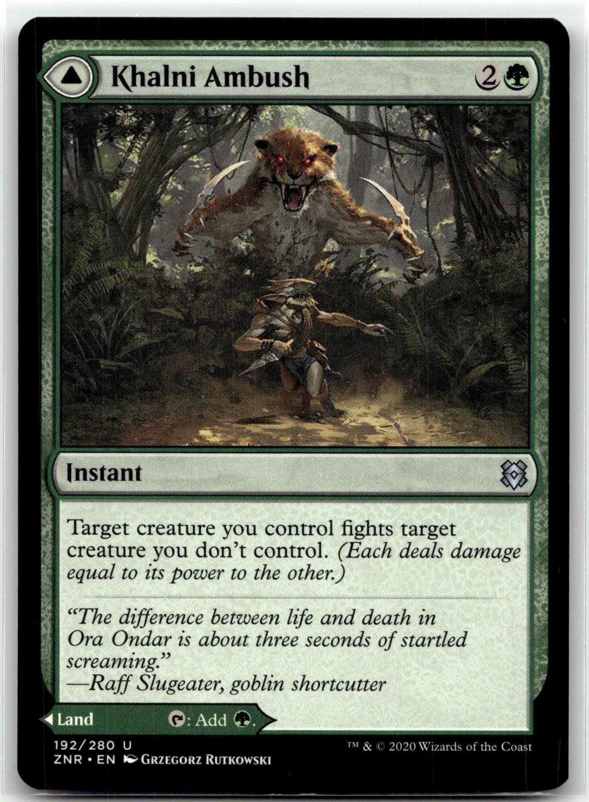 Khalni Ambush 192 Uncommon Zendikar Rising Magic: The Gathering Near Mint