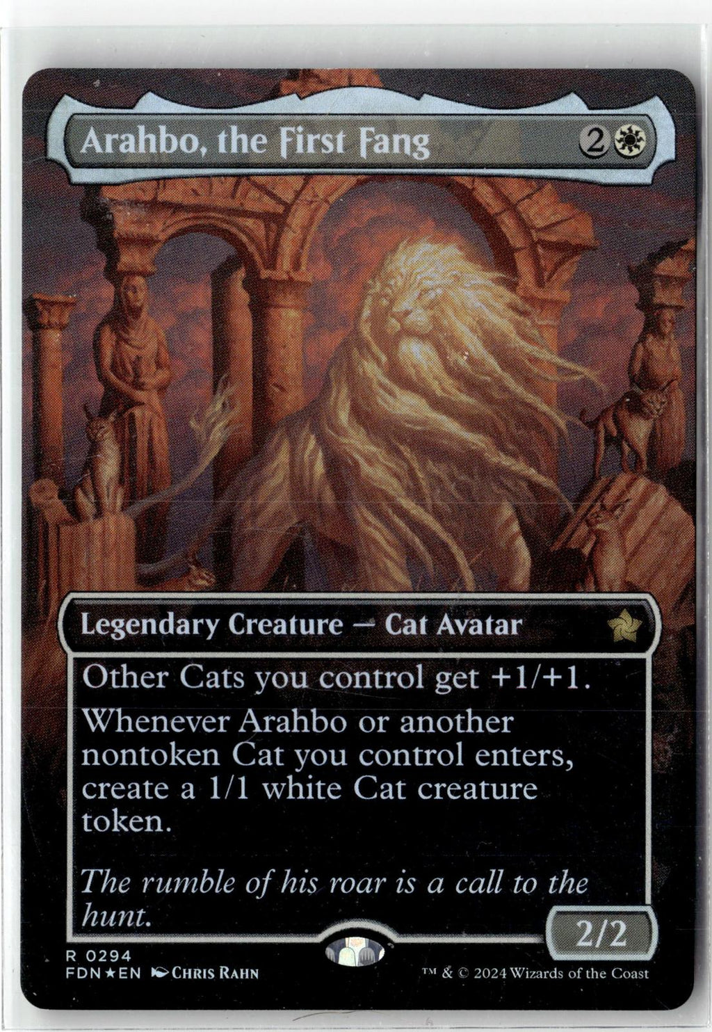 Arahbo, the First Fang (Borderless) 294 Foundations Magic: The Gathering Foil NM
