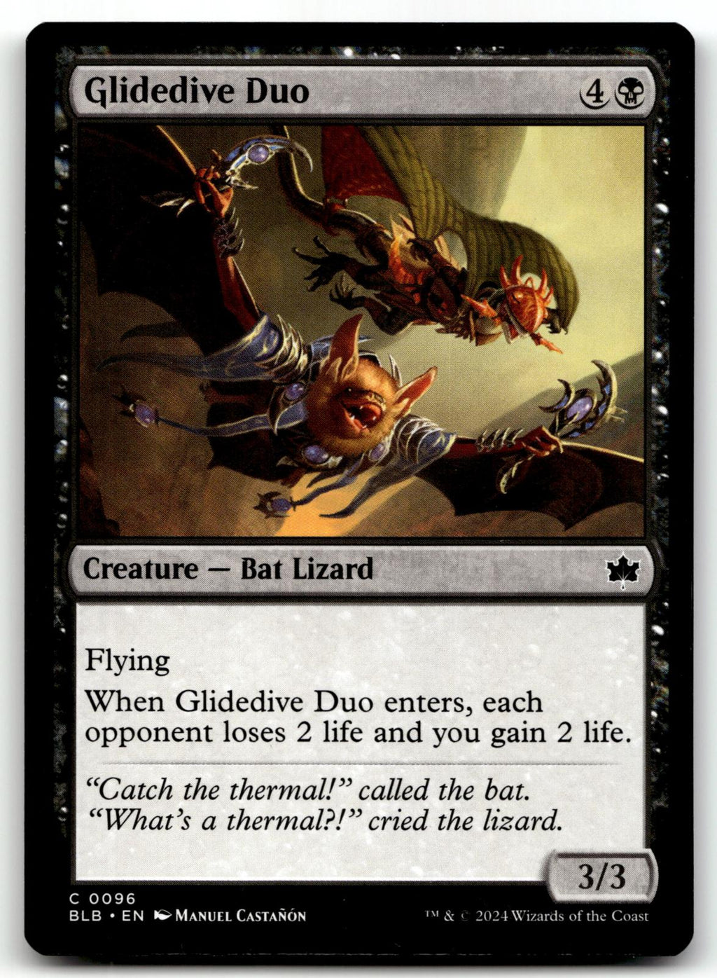 Glidedive Duo 96 Common Bloomburrow Magic: The Gathering Near Mint