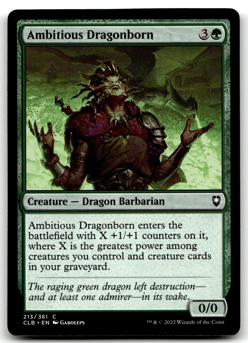 Ambitious Dragonborn 213 Commander Legends: Battle for Baldur's Gate 