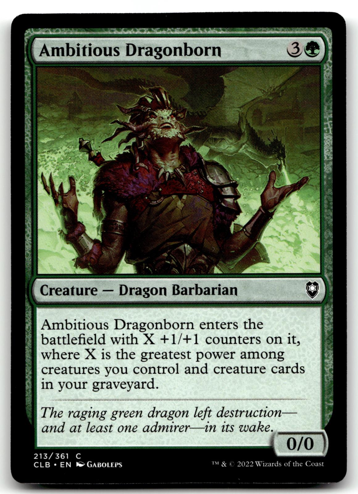 Ambitious Dragonborn 213 Commander Legends: Battle for Baldur's Gate 