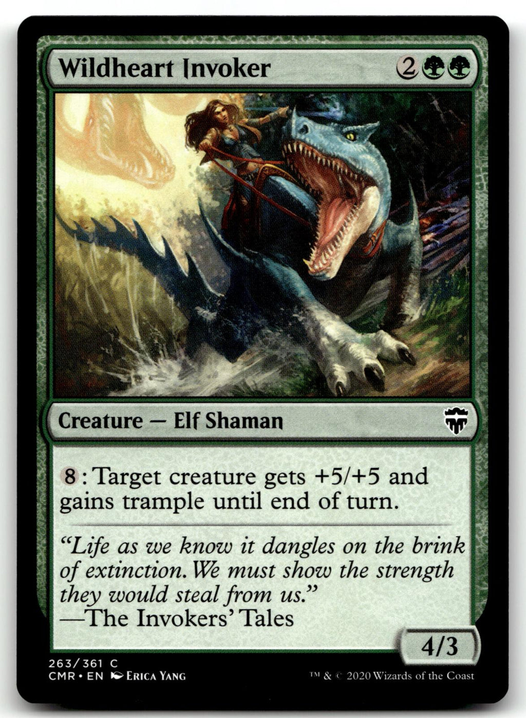 Wildheart Invoker 263 Common Commander Legends Magic: The Gathering Near Mint