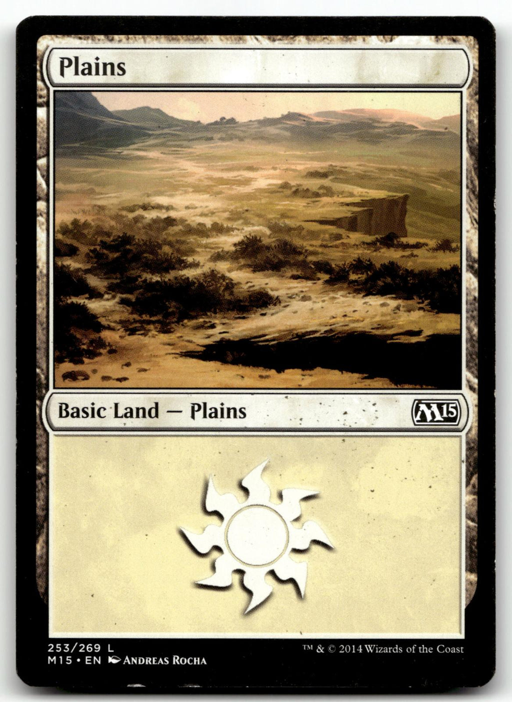 Plains (253) 253 Land Magic 2015 (M15) Magic: The Gathering Near Mint