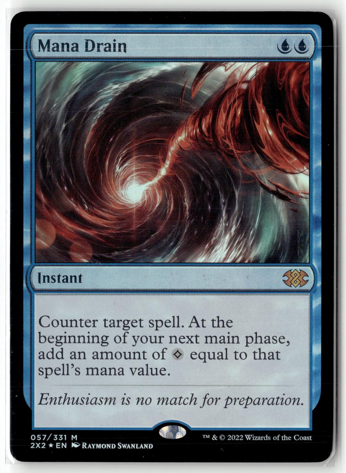 Mana Drain 57 Mythic Double Masters 2022 Magic: The Gathering Near Mint