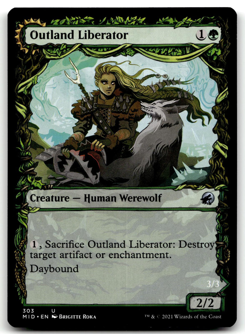 Outland Liberator (Showcase) 303 Innistrad: Midnight Hunt Magic: The Gathering 