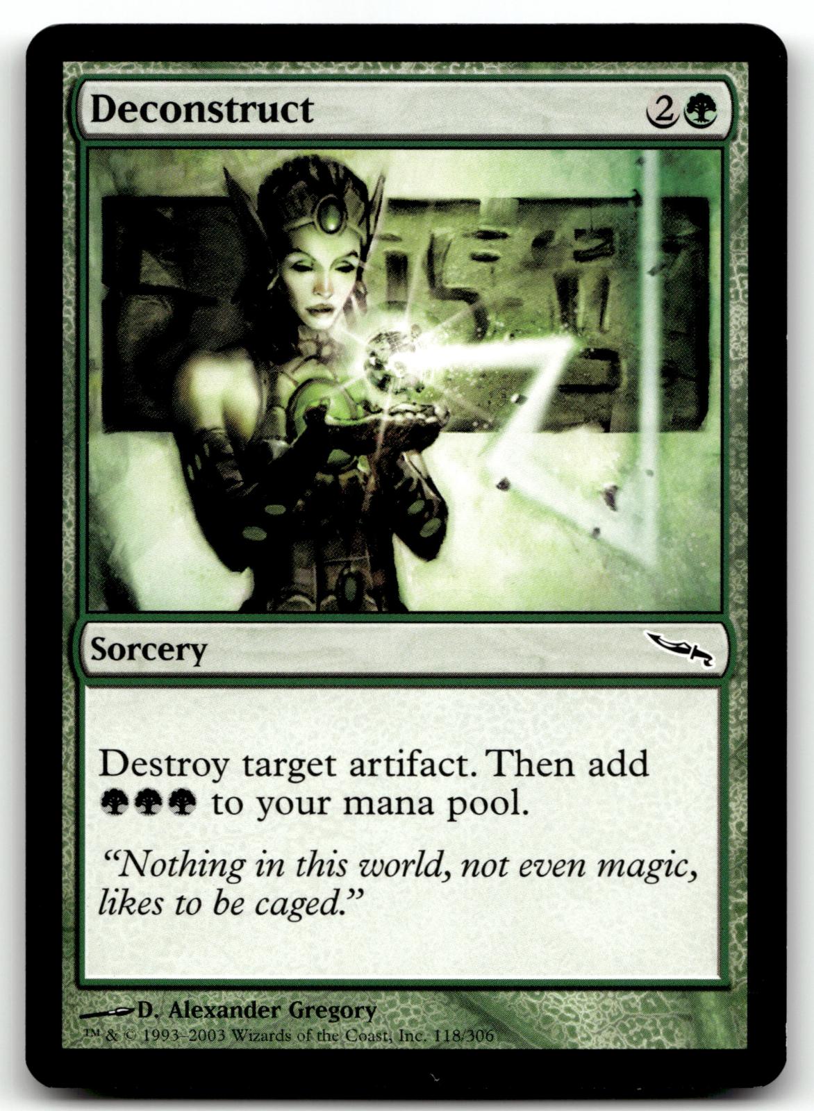 Deconstruct 118 Common Mirrodin Magic: The Gathering Near Mint