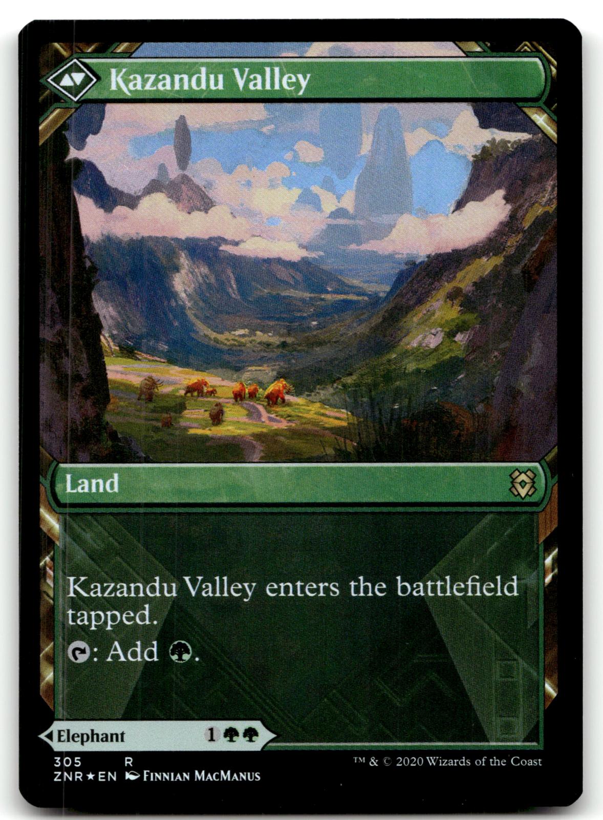 Kazandu Mammoth (Showcase) 305 Rare Zendikar Rising Magic: The Gathering Foil NM