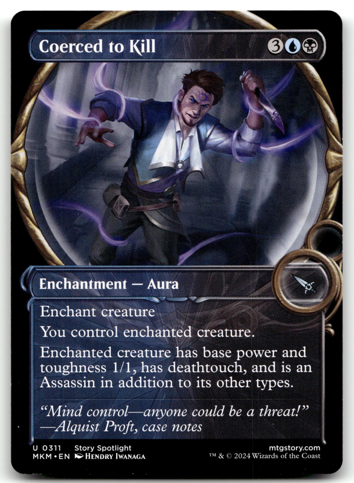 Coerced to Kill (Showcase) 311 Murders at Karlov Manor Magic: The Gathering NM