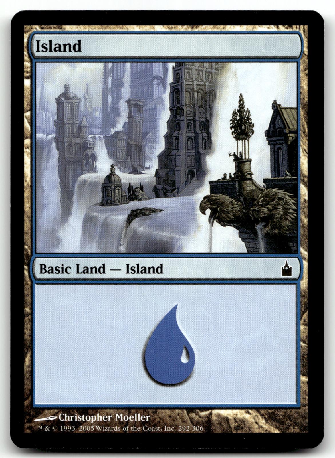 Island (292) 292 Land Ravnica: City of Guilds Magic: The Gathering Near Mint