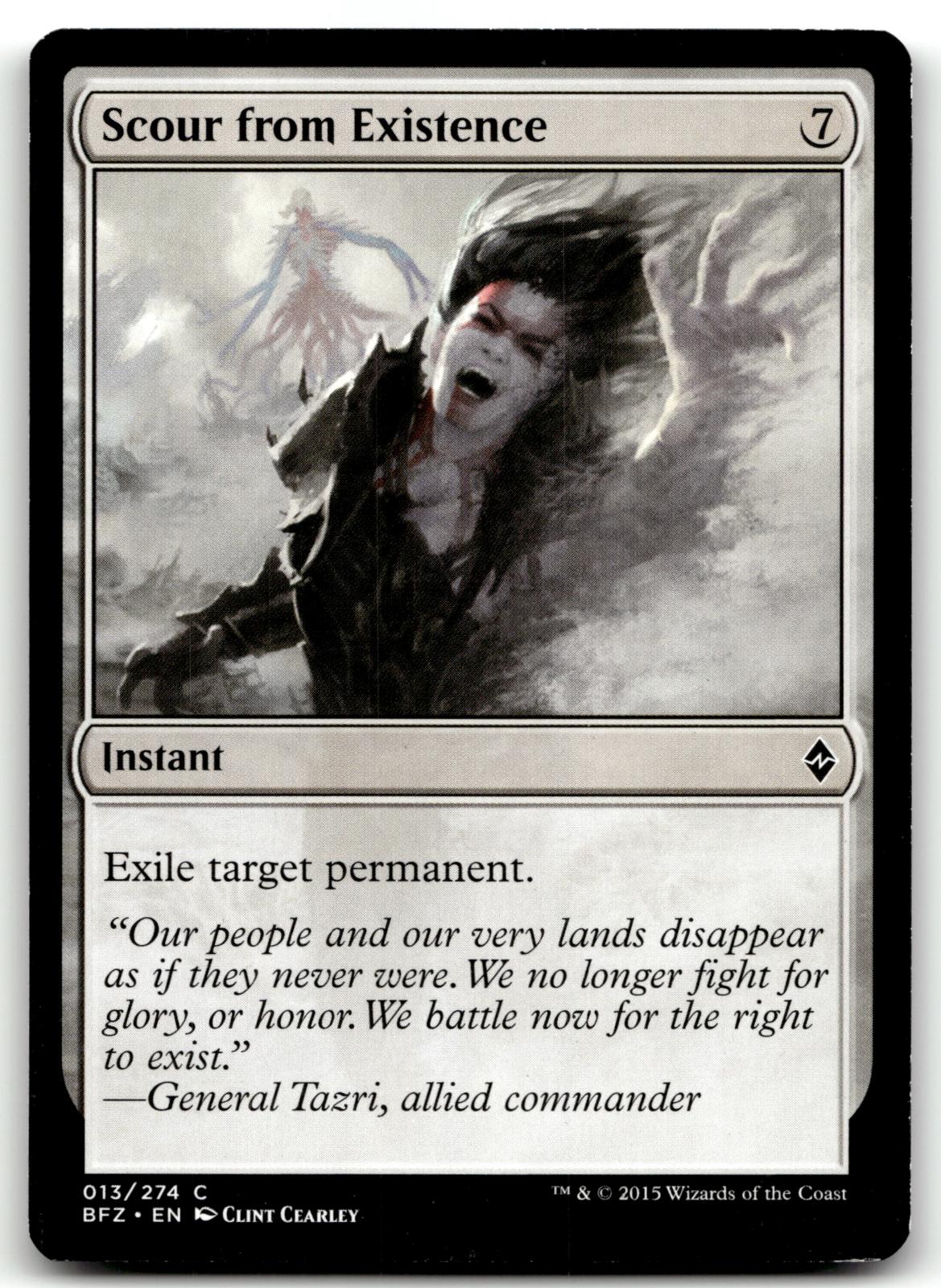 Scour from Existence 13 Common Battle for Zendikar Magic: The Gathering NM