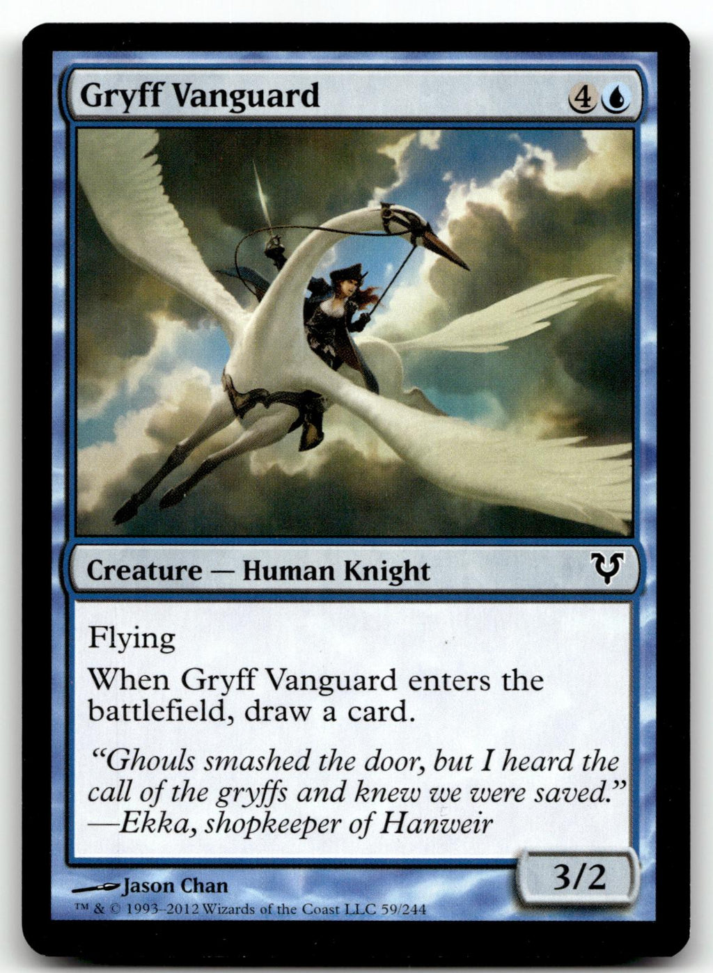 Gryff Vanguard 59 Common Avacyn Restored Magic: The Gathering Near Mint