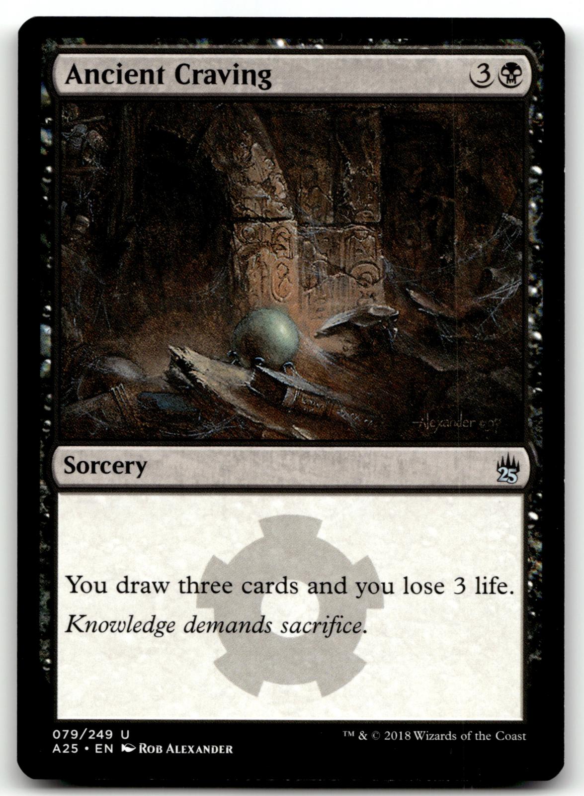 Ancient Craving 79 Uncommon Masters 25 Magic: The Gathering Near Mint