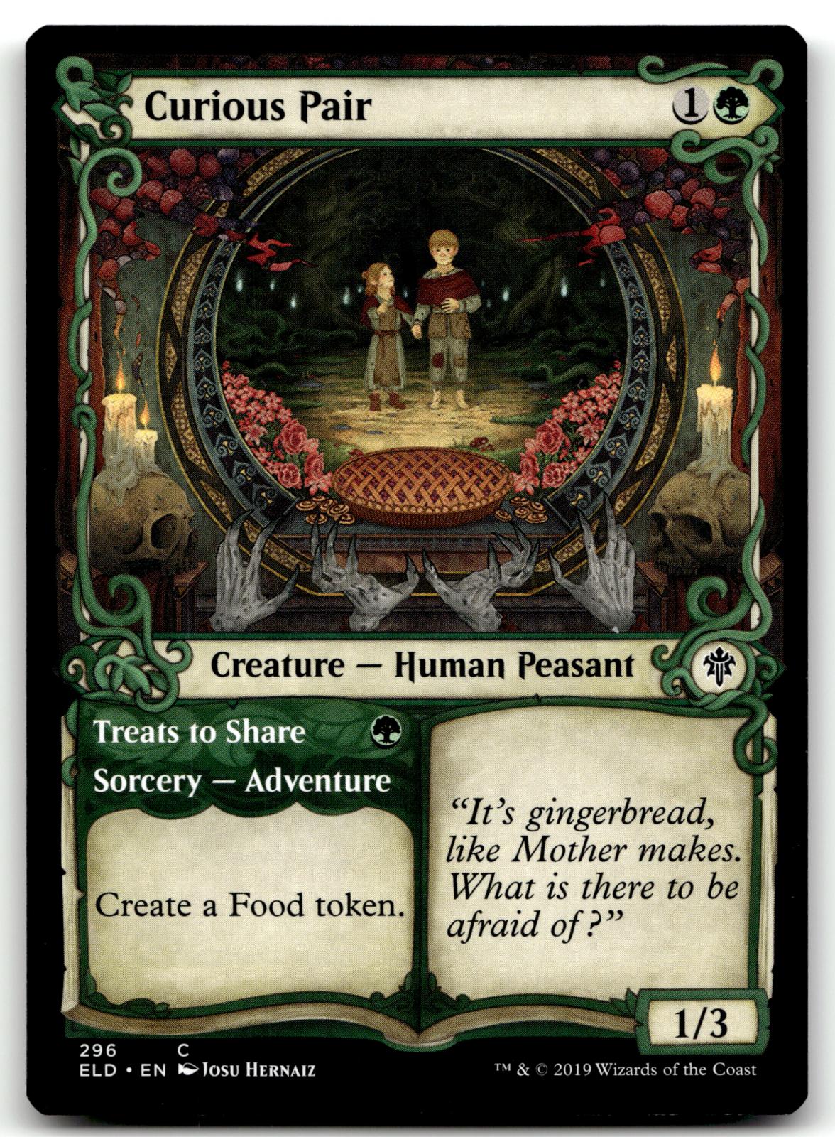 Curious Pair (Showcase) 296 Common Throne of Eldraine Magic: The Gathering NM
