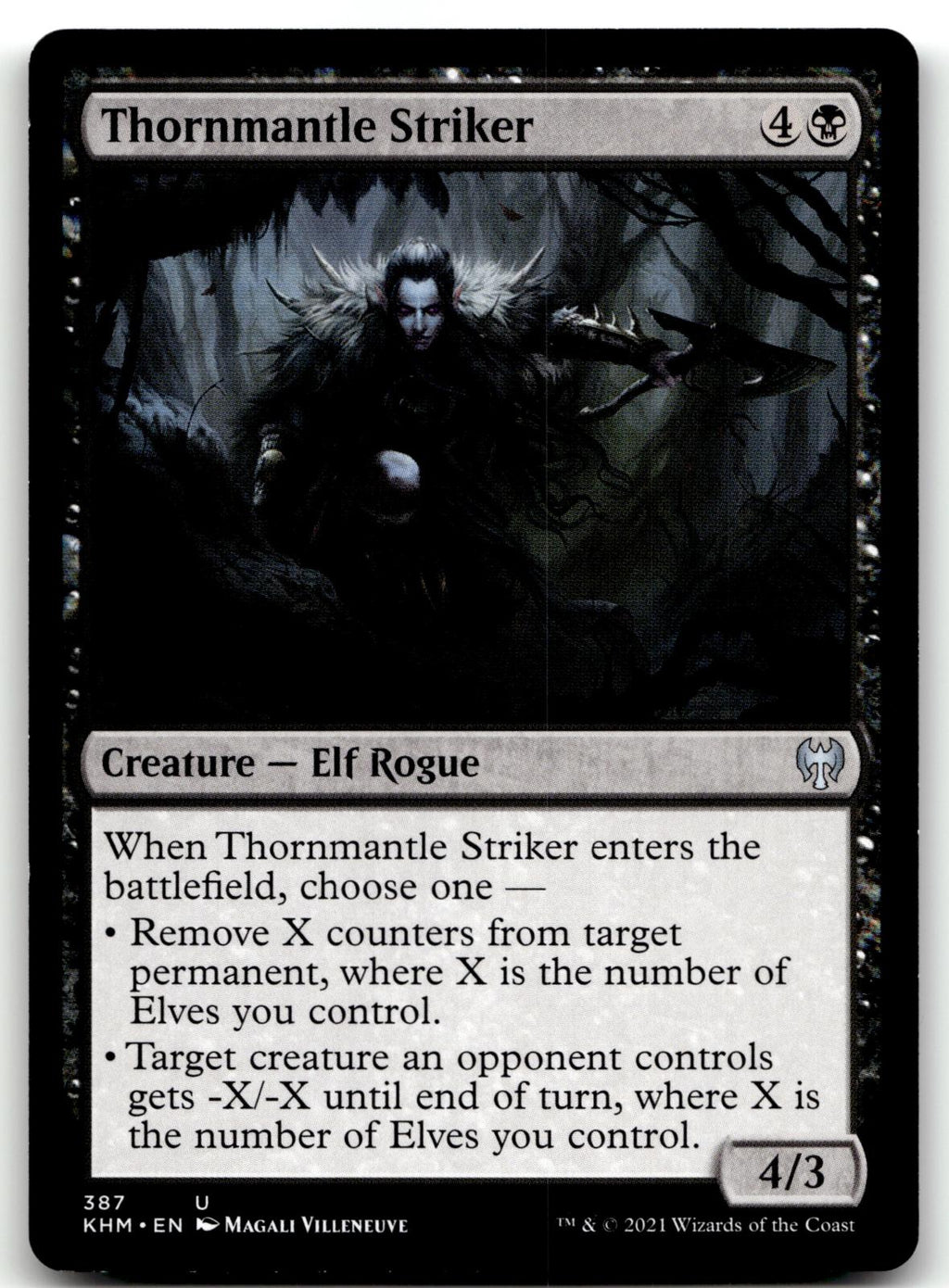 Thornmantle Striker 387 Uncommon Kaldheim Magic: The Gathering Near Mint