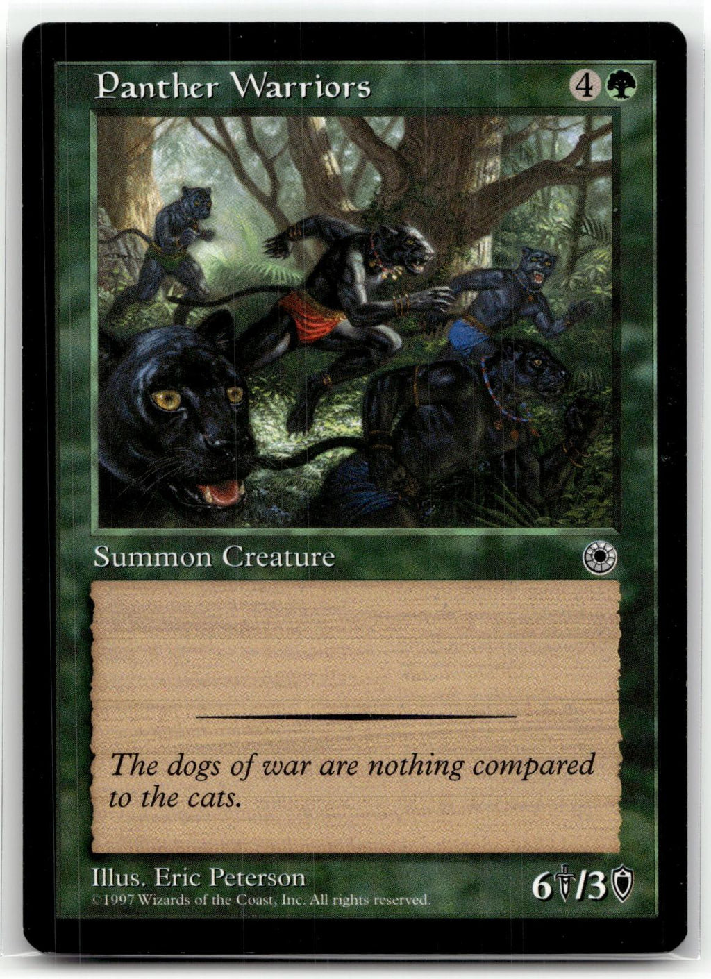 Panther Warriors Common Portal Magic: The Gathering Near Mint