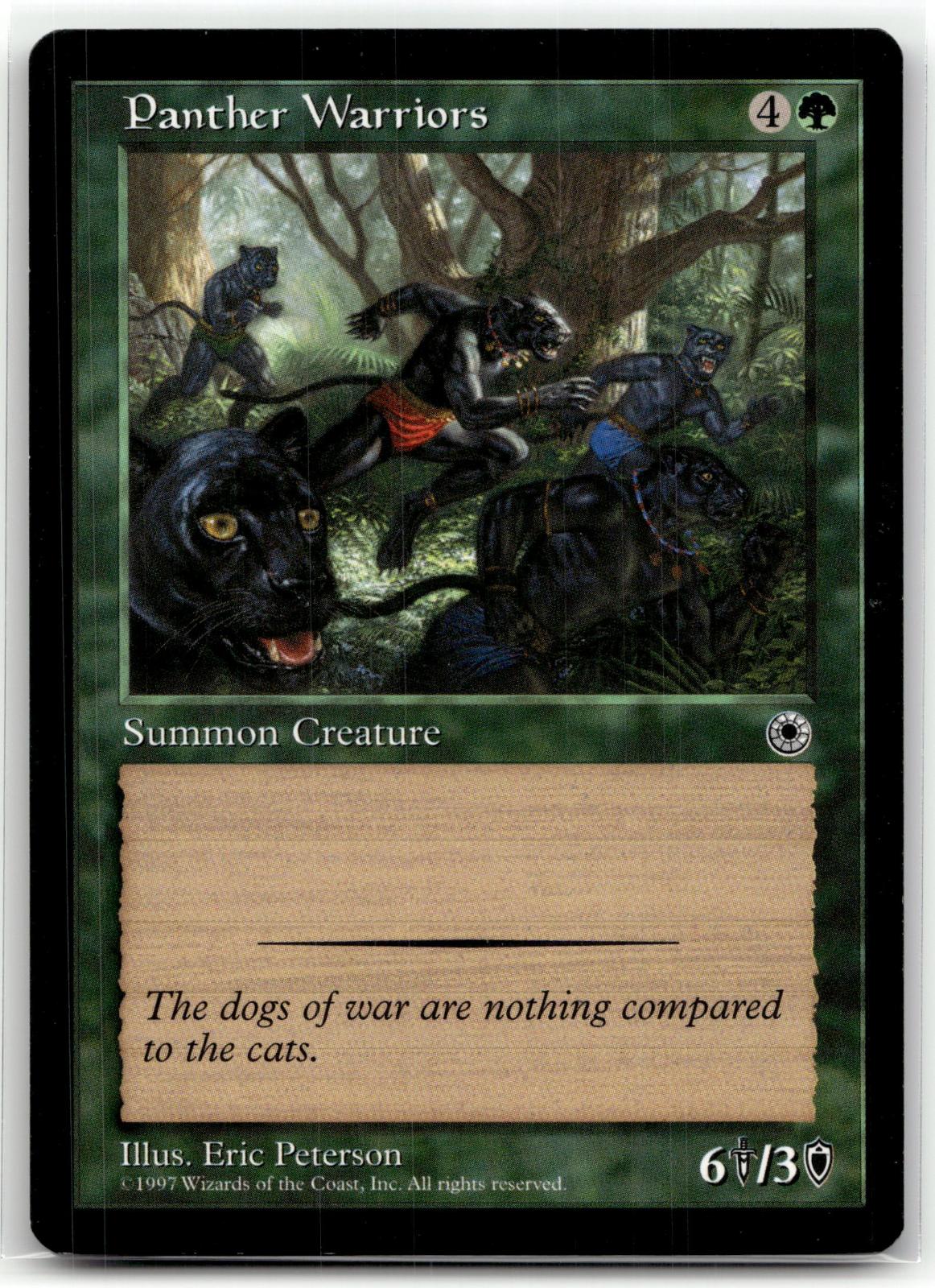 Panther Warriors Common Portal Magic: The Gathering Near Mint
