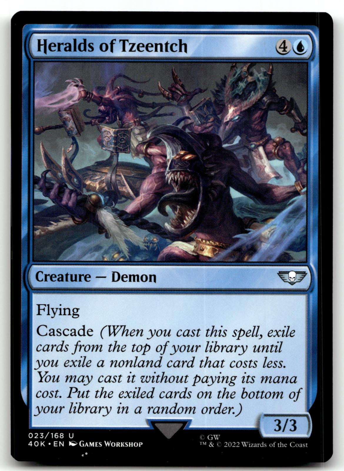 Heralds of Tzeentch 23 Universes Beyond: Warhammer 40,000 Magic: The Gathering NM
