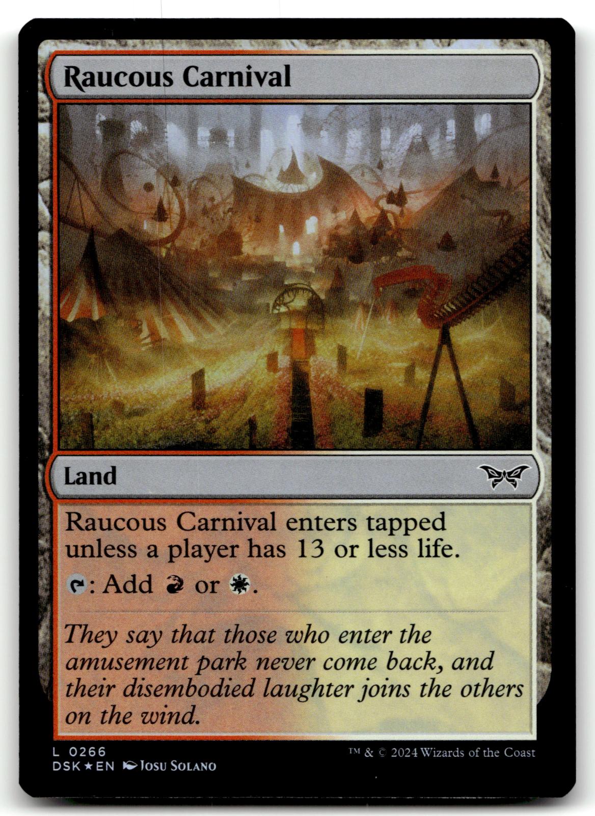 Raucous Carnival 266 Duskmourn: House of Horror Magic: The Gathering Foil NM