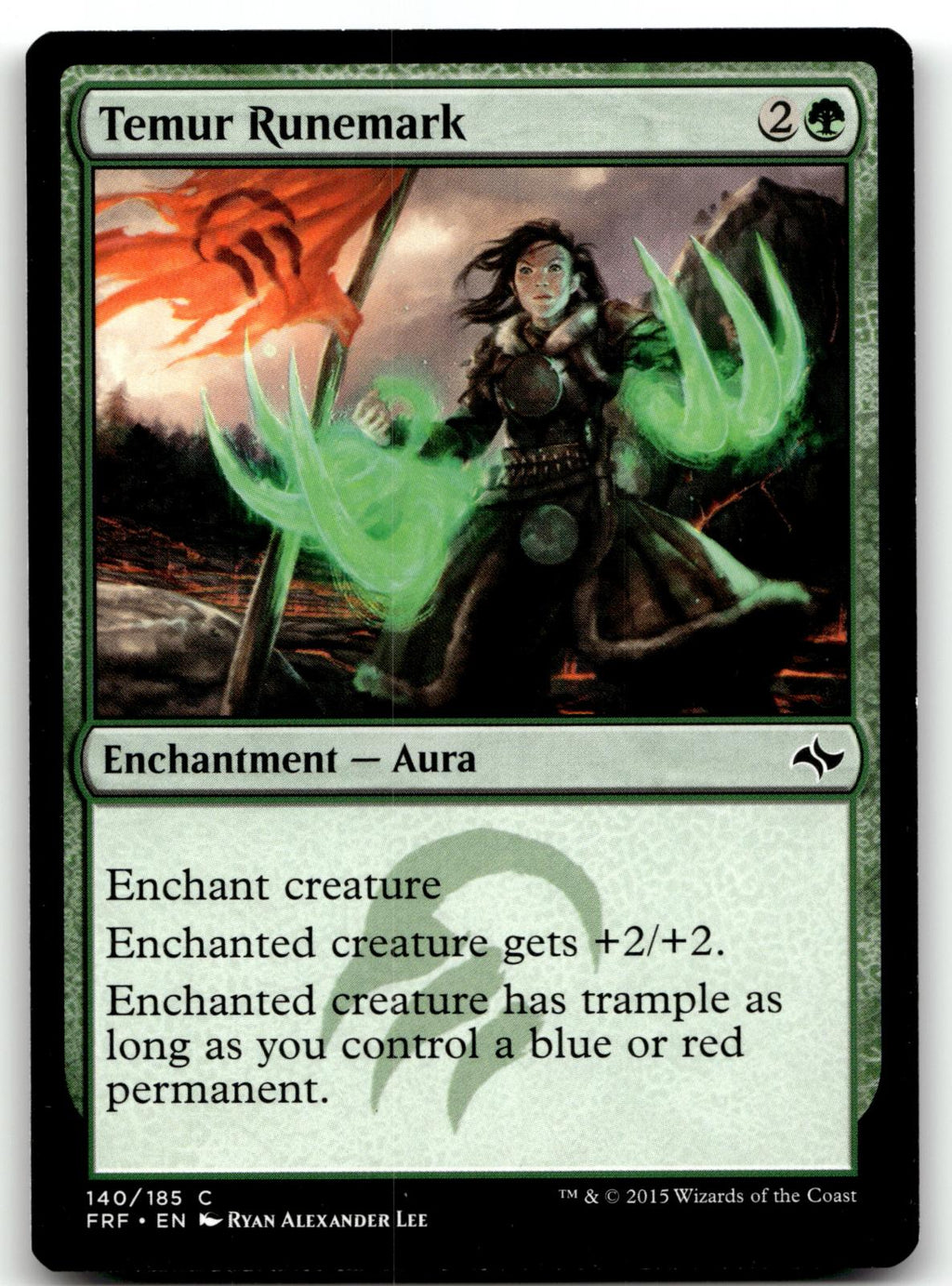 Temur Runemark 140 Common Fate Reforged Magic: The Gathering Near Mint