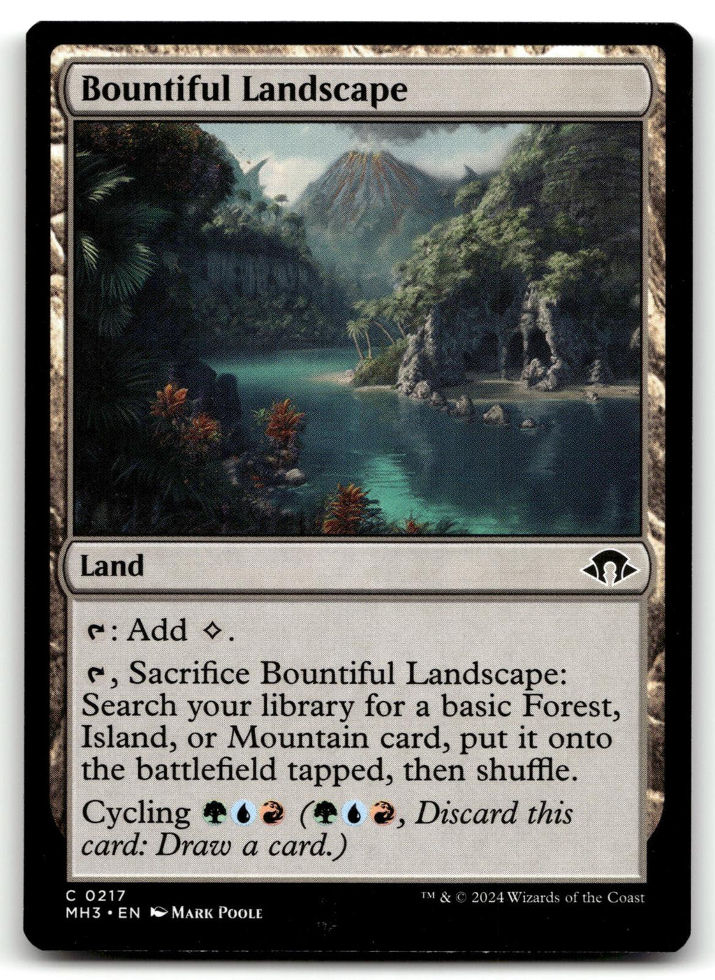 Bountiful Landscape 217 Common Modern Horizons 3 Magic: The Gathering Near Mint