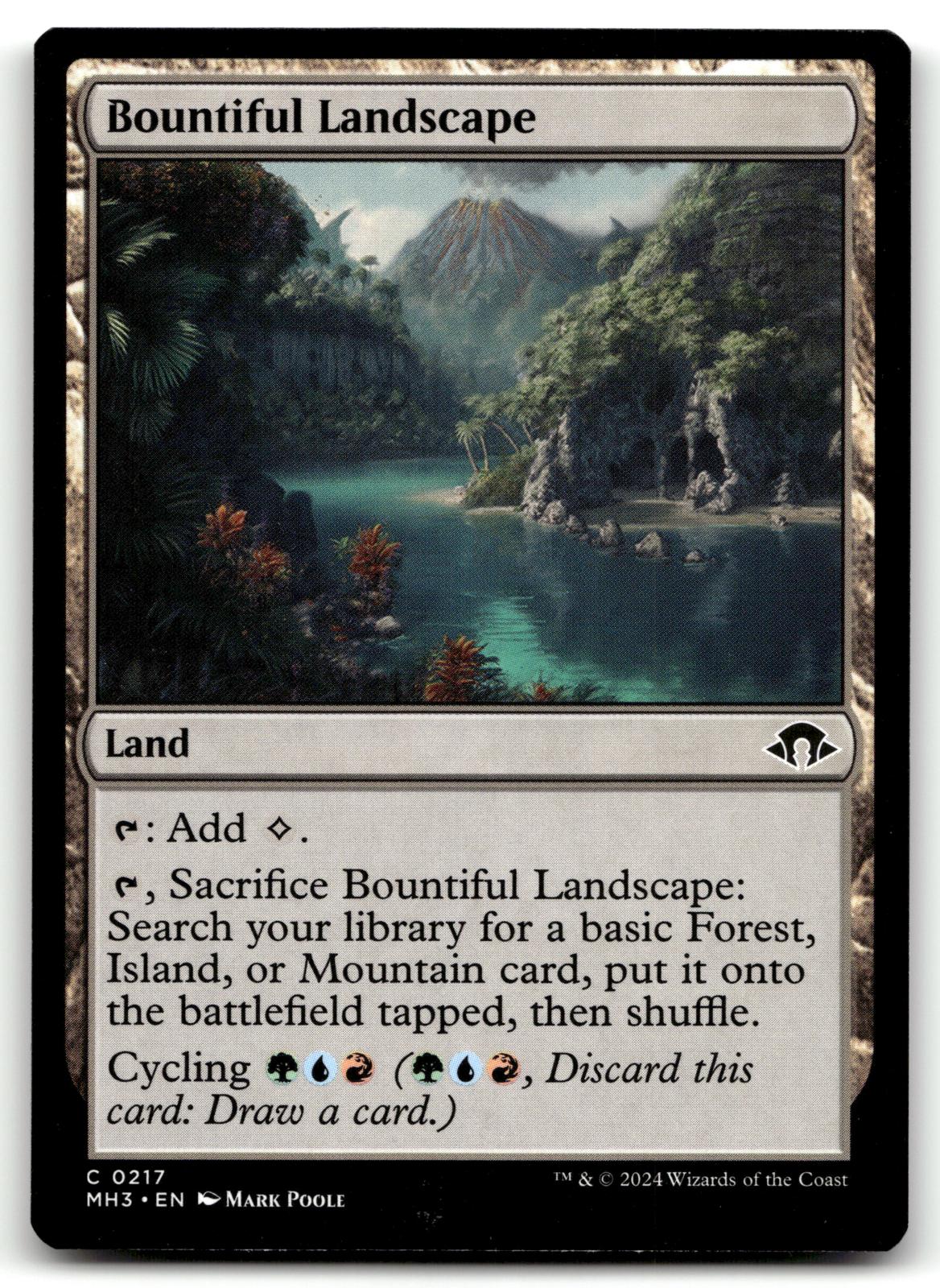 Bountiful Landscape 217 Common Modern Horizons 3 Magic: The Gathering Near Mint