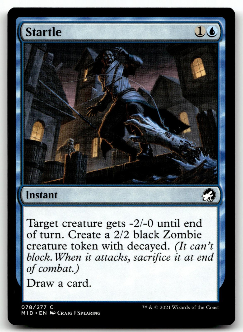 Startle 78 Common Innistrad: Midnight Hunt Magic: The Gathering Near Mint
