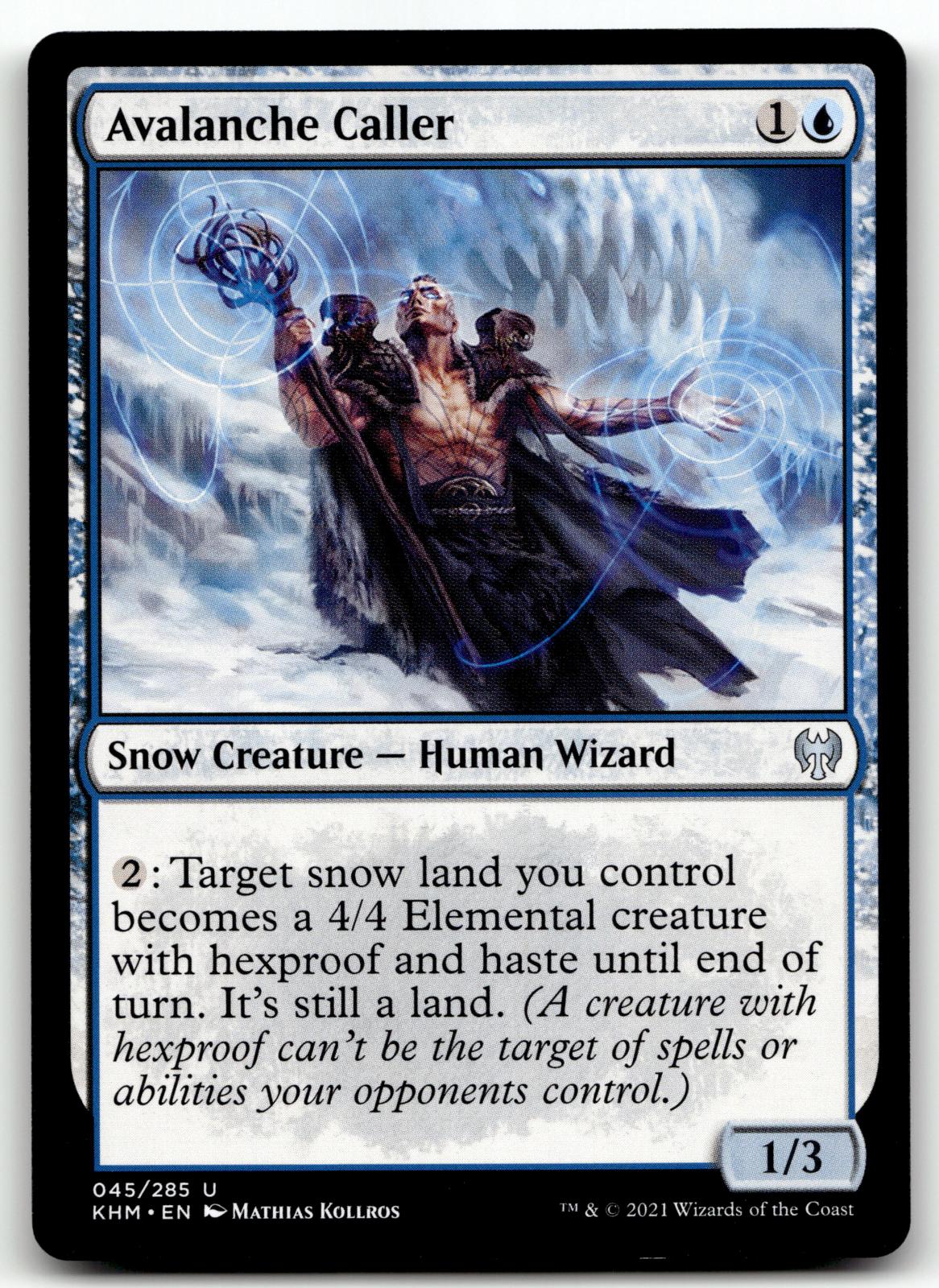 Avalanche Caller 45 Uncommon Kaldheim Magic: The Gathering Near Mint