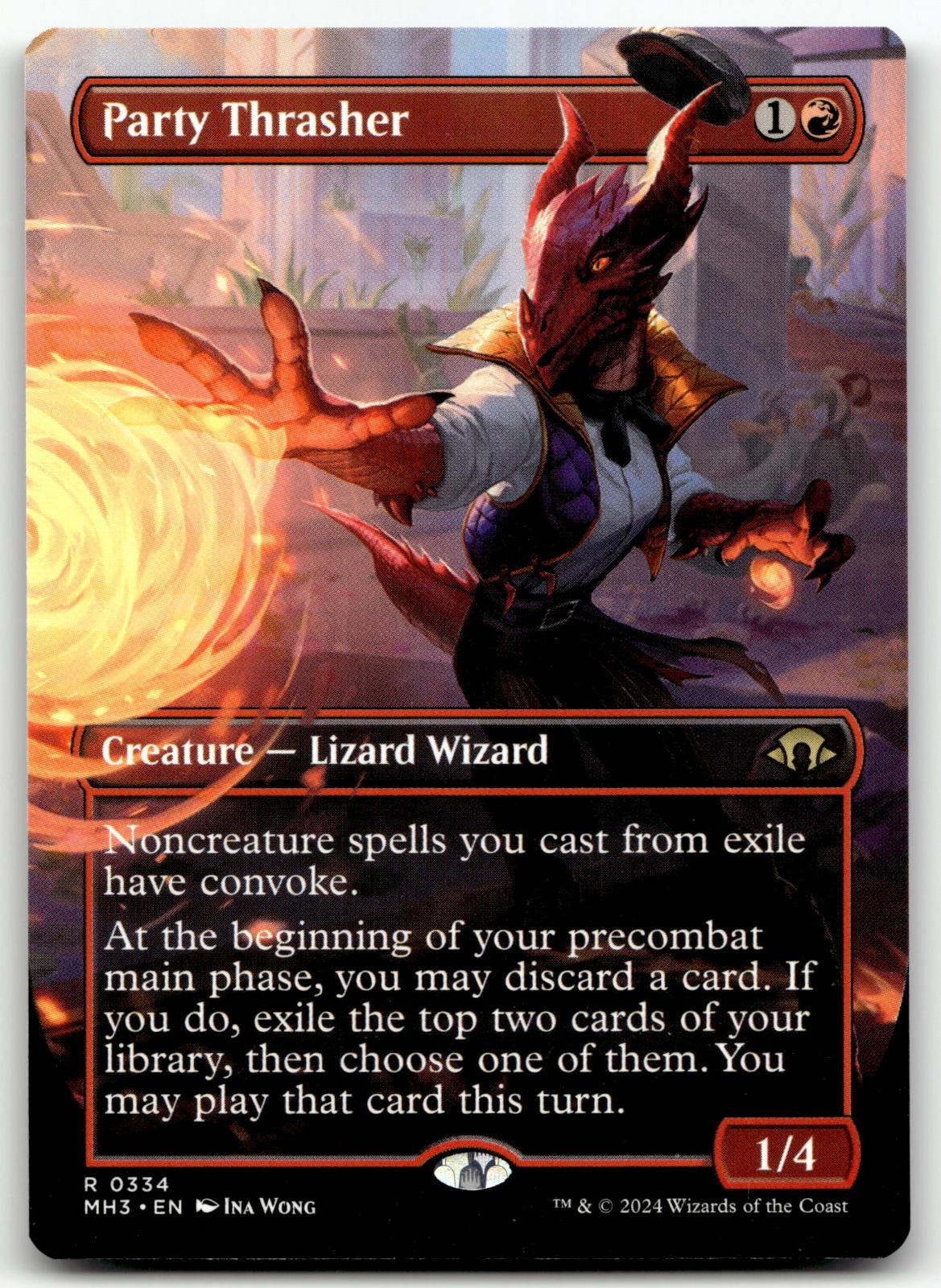 Party Thrasher (Borderless) 334 Rare Modern Horizons 3 Magic: The Gathering NM